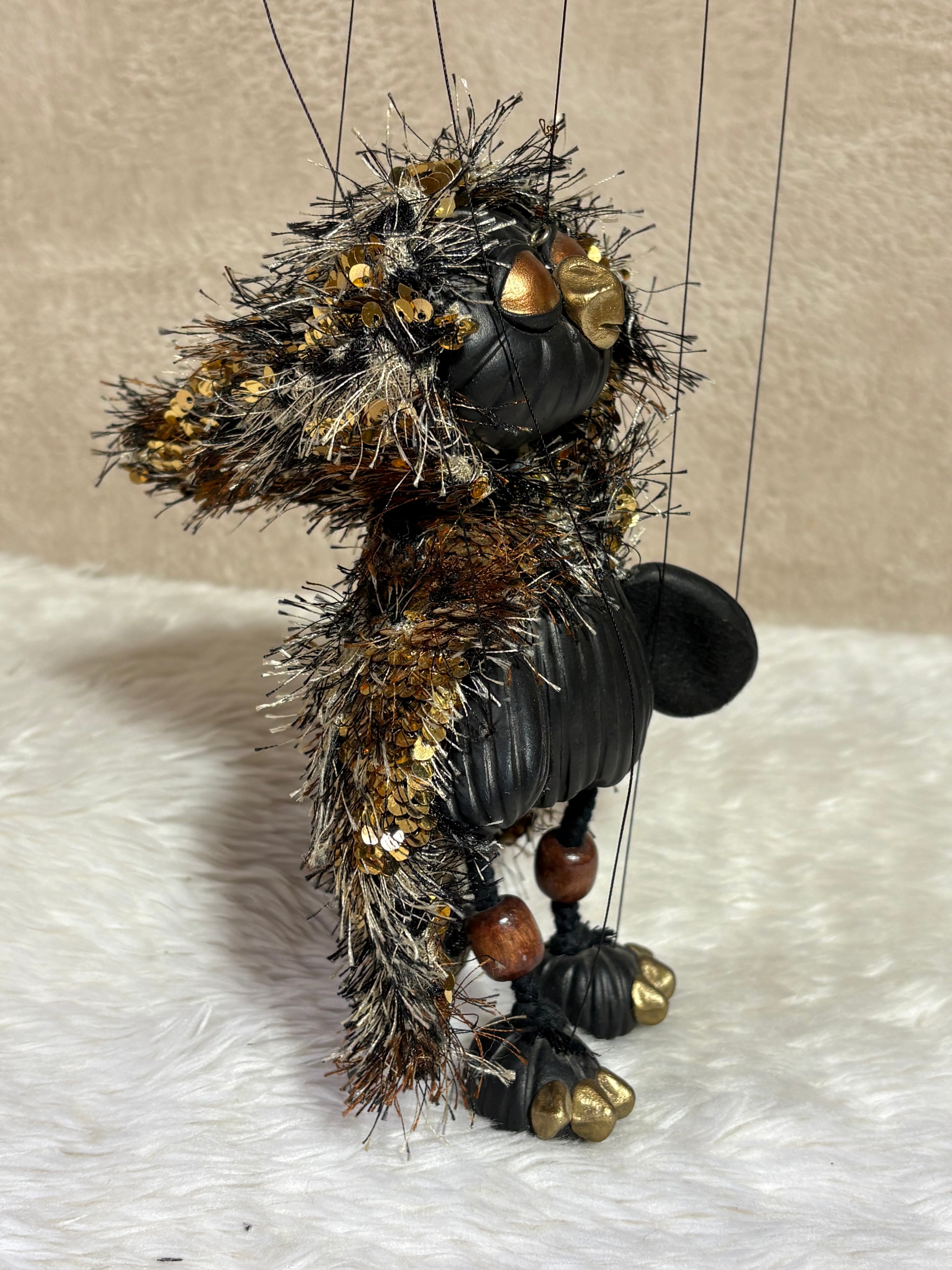 Dark Owl - Marionette Puppet