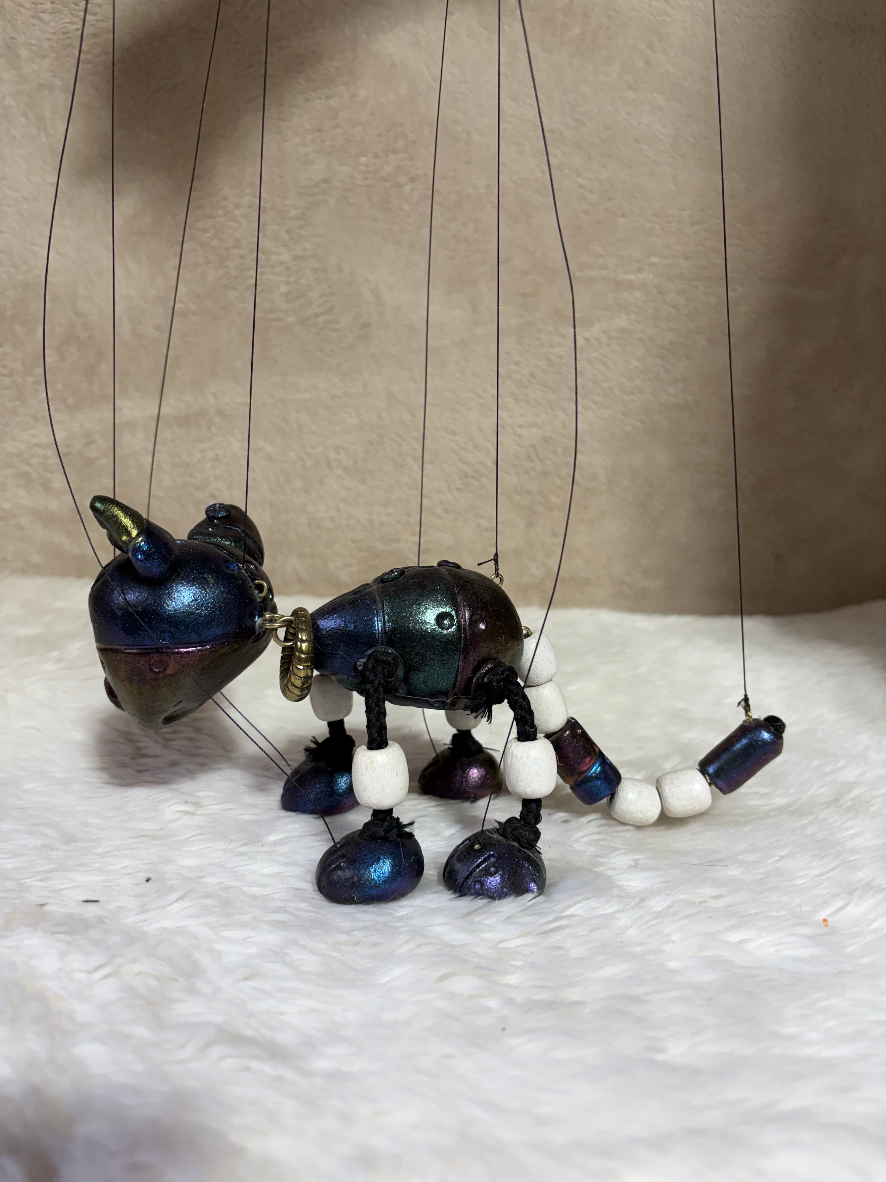 Robo Kitty Marionette Puppet