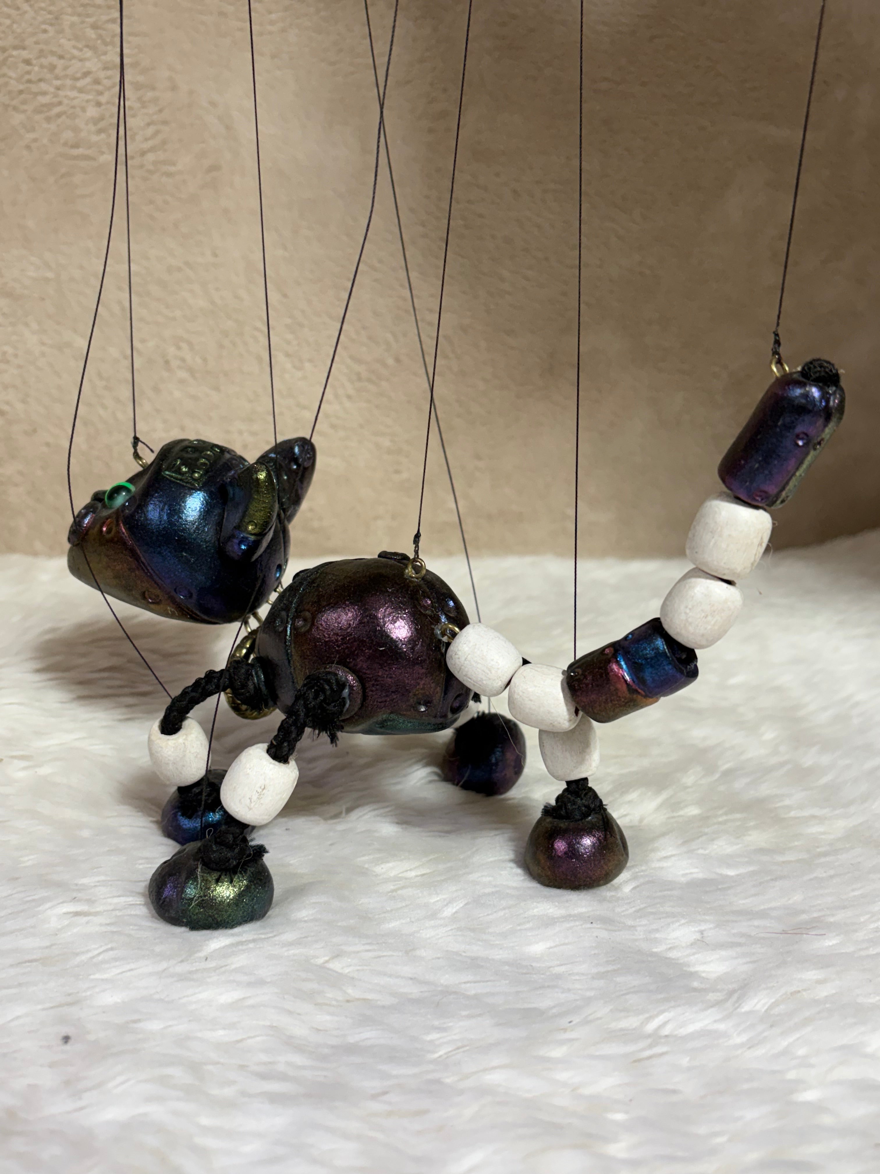 Robo Kitty Marionette Puppet