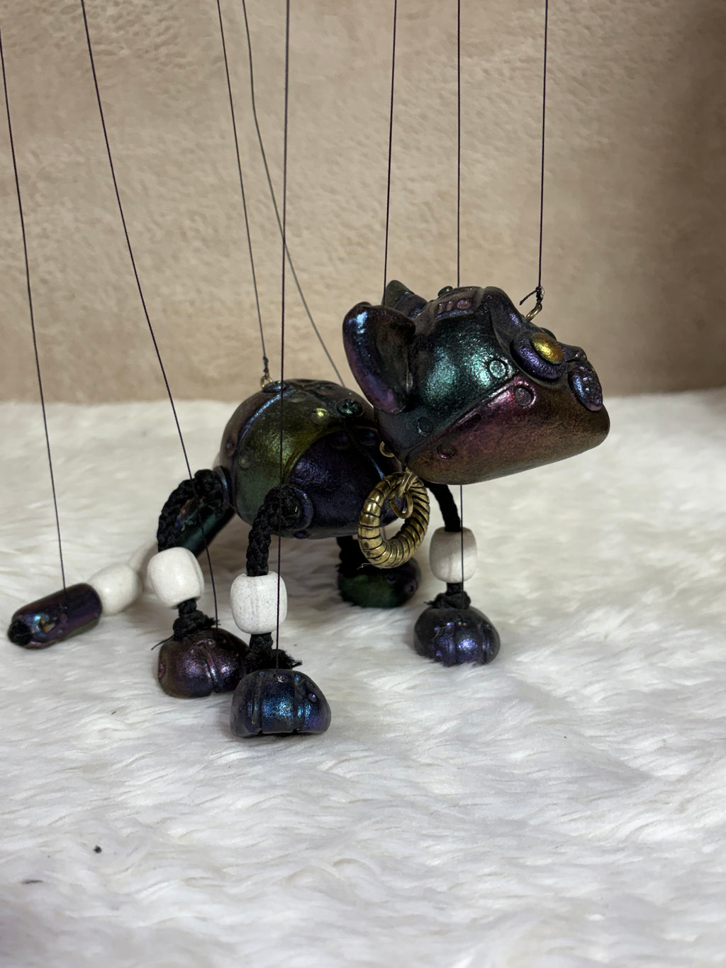 Robo Kitty Marionette Puppet