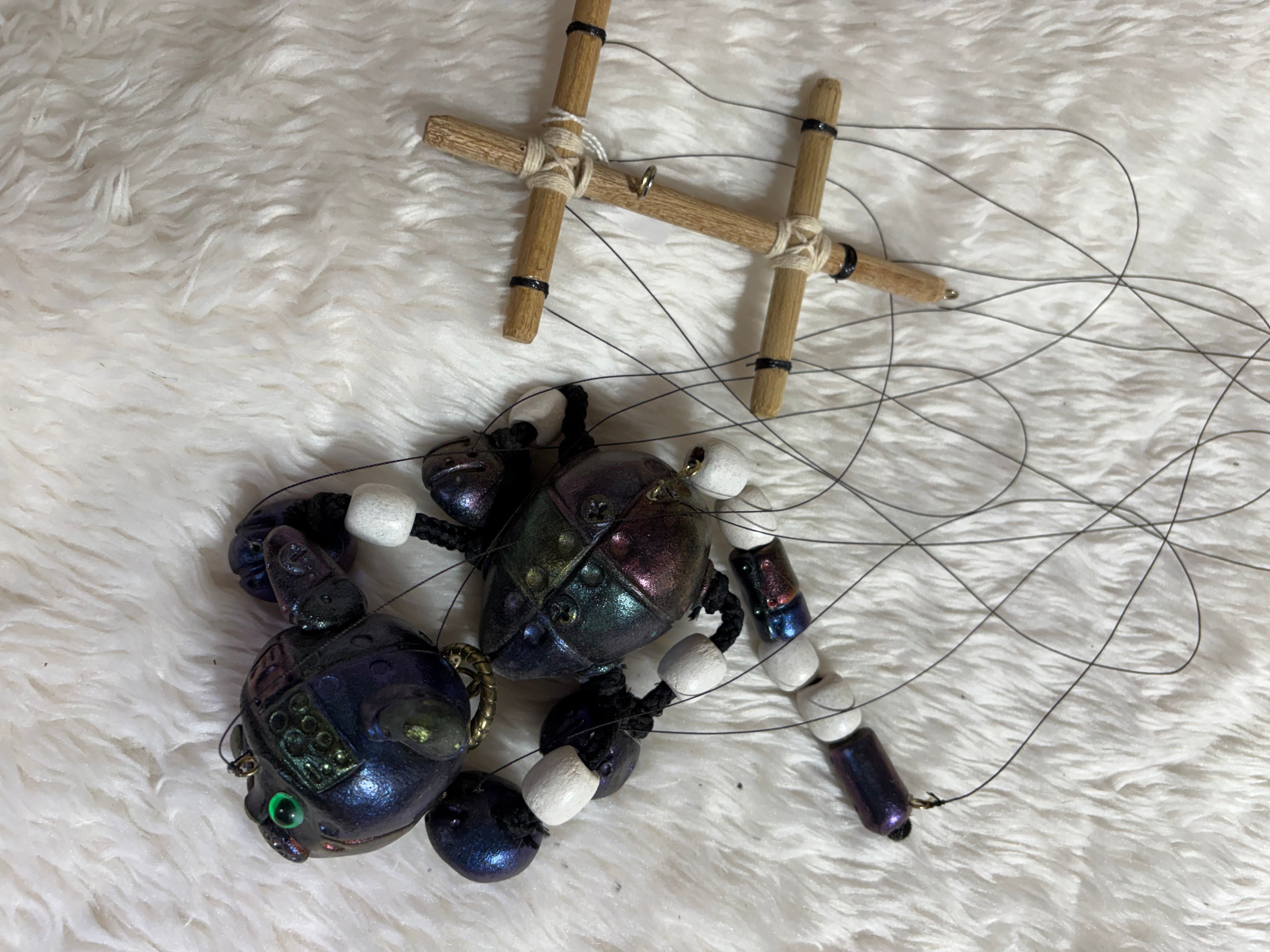 Robo Kitty Marionette Puppet