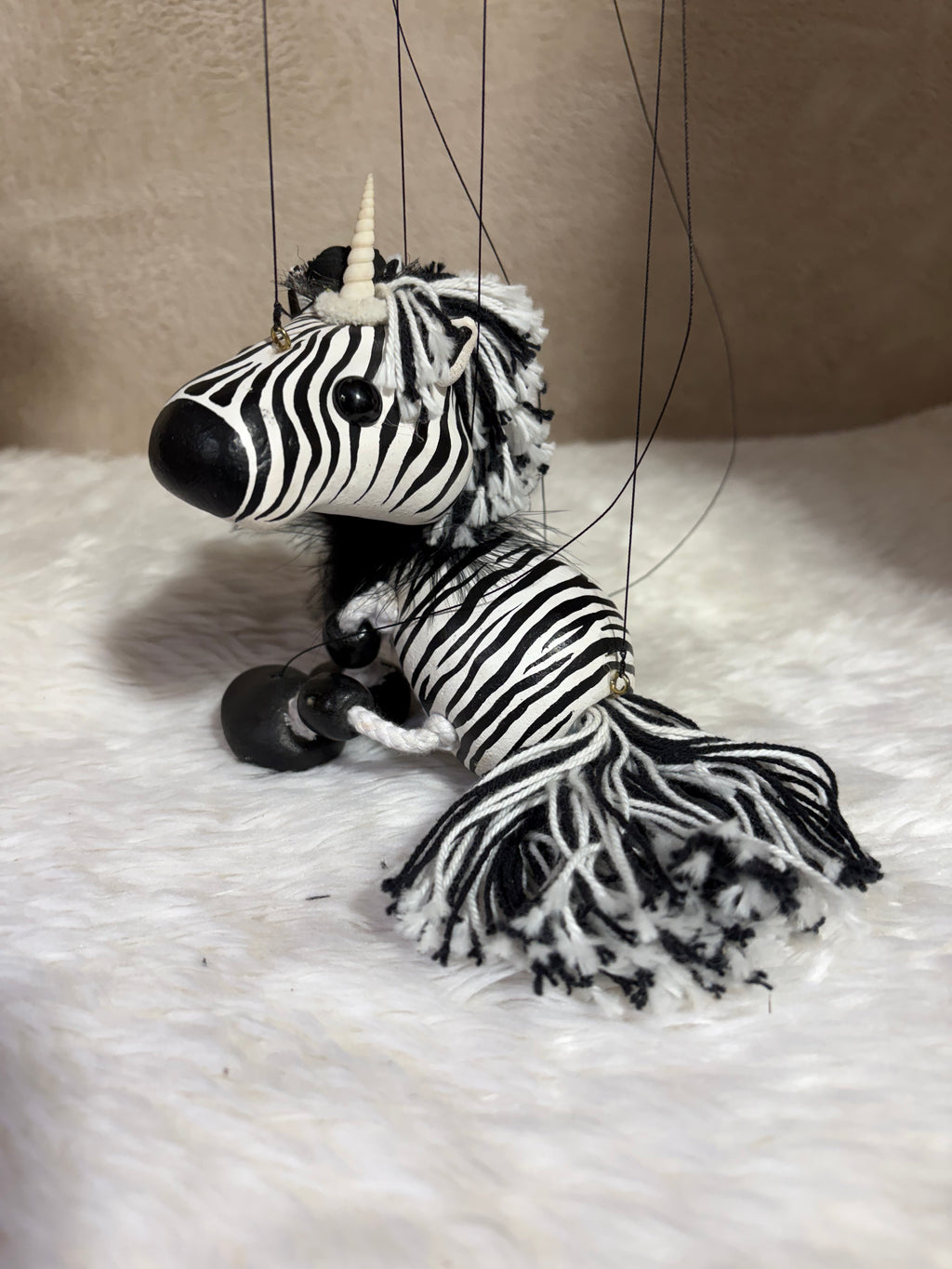 Zebracorn Marionette Puppet