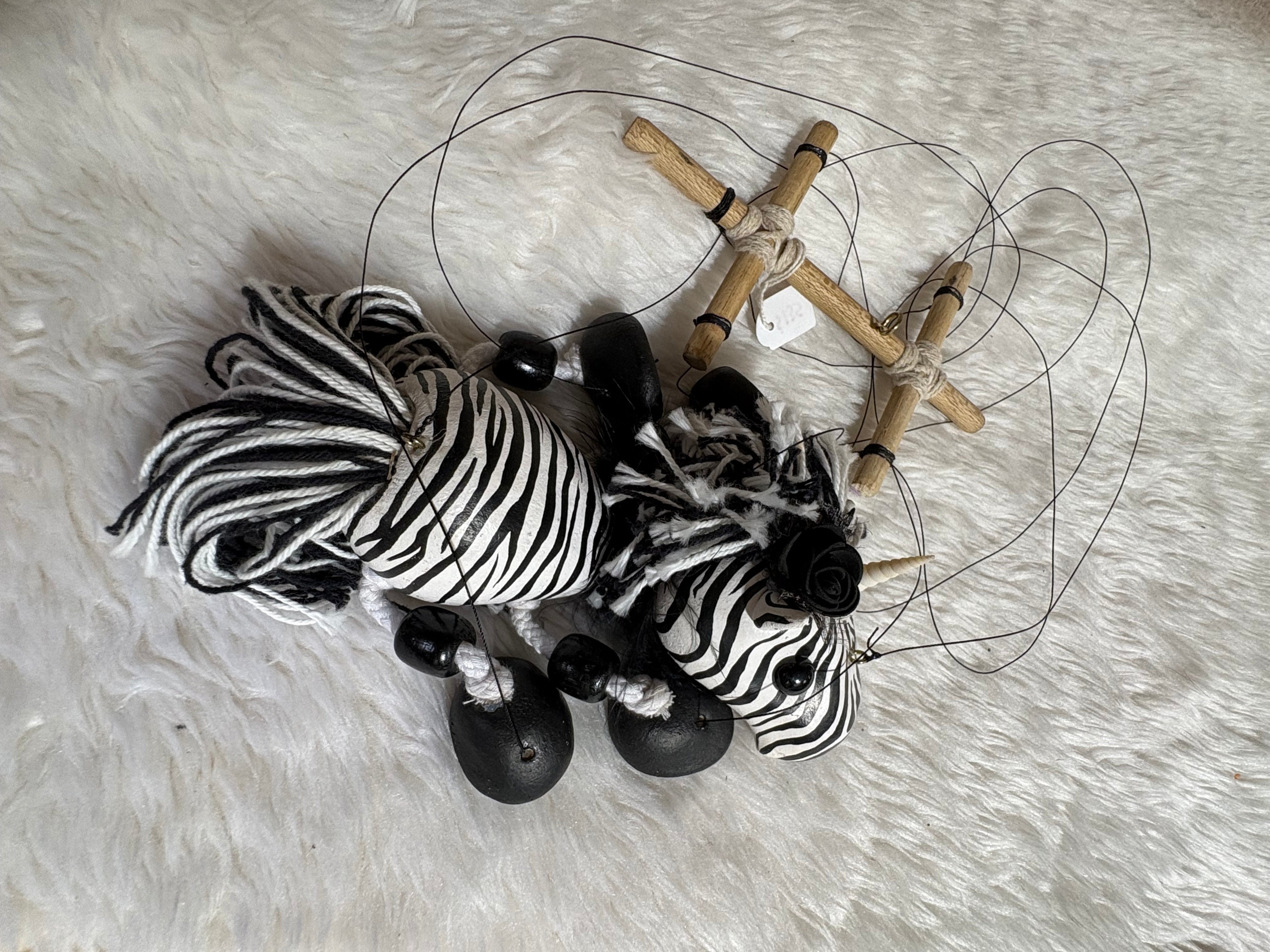 Zebracorn Marionette Puppet