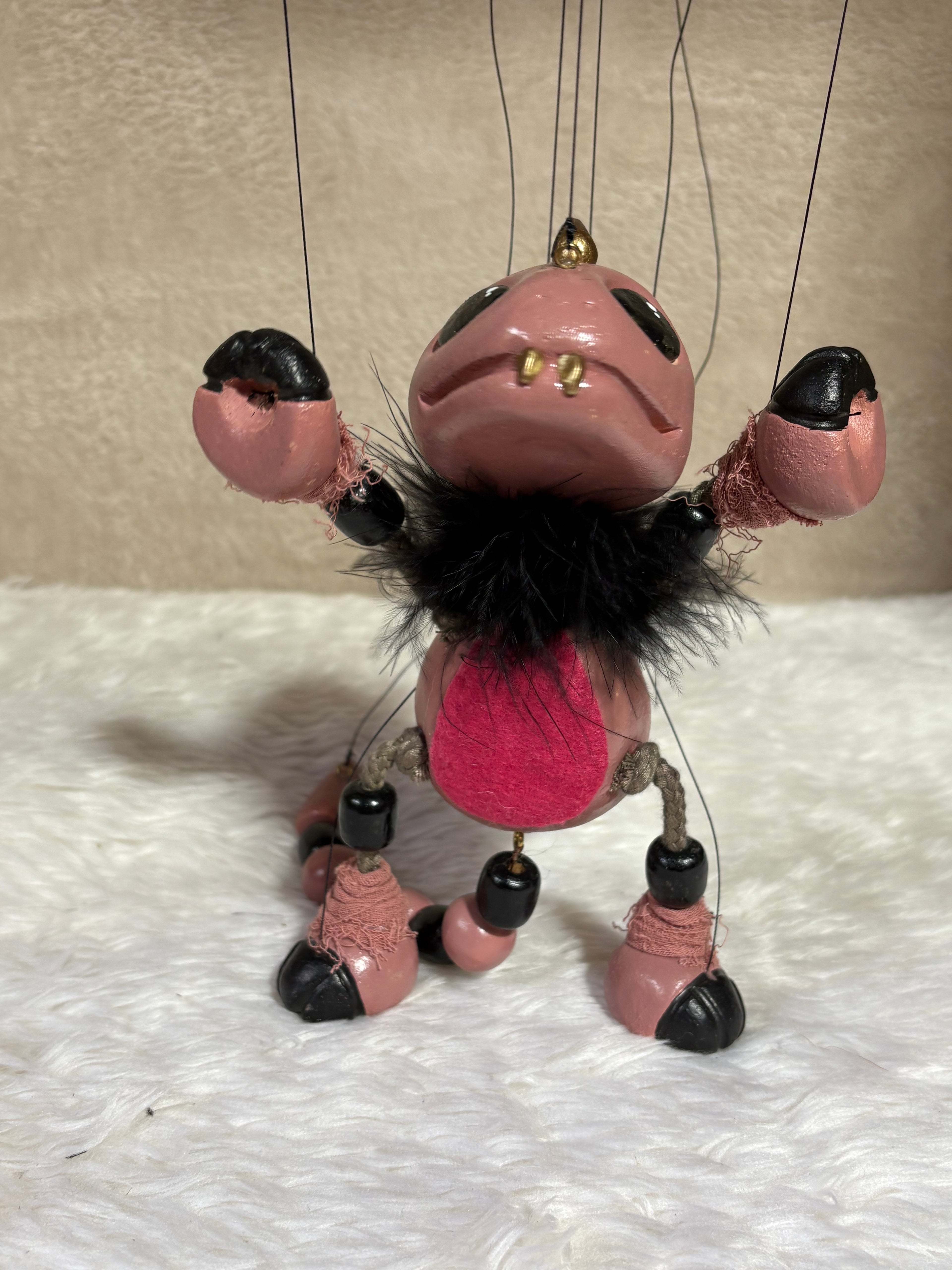 Kyro Dusky Pink Dragon  -Marionette Puppet