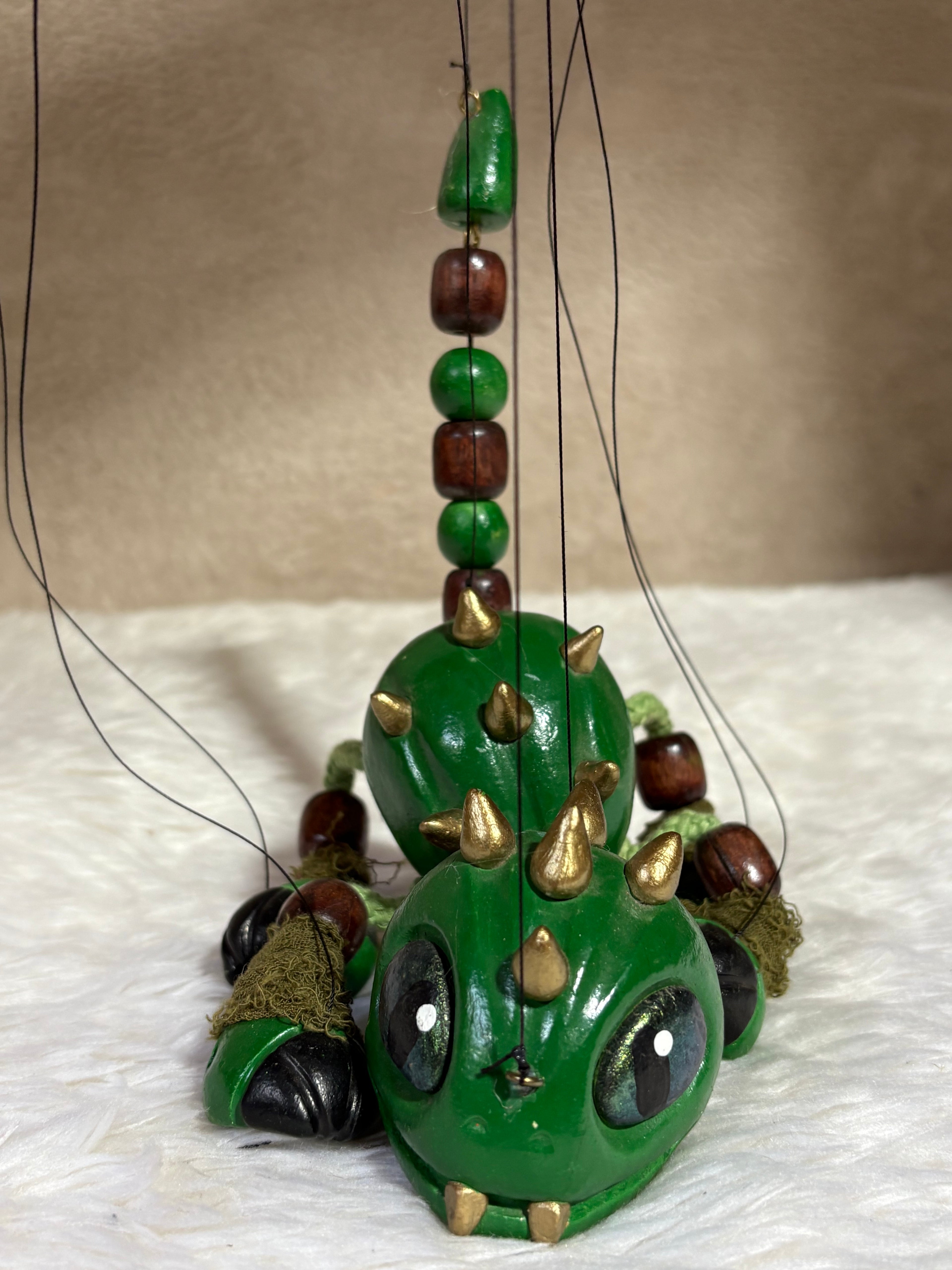 Kyro Emerald Dragon - Marionette Puppet