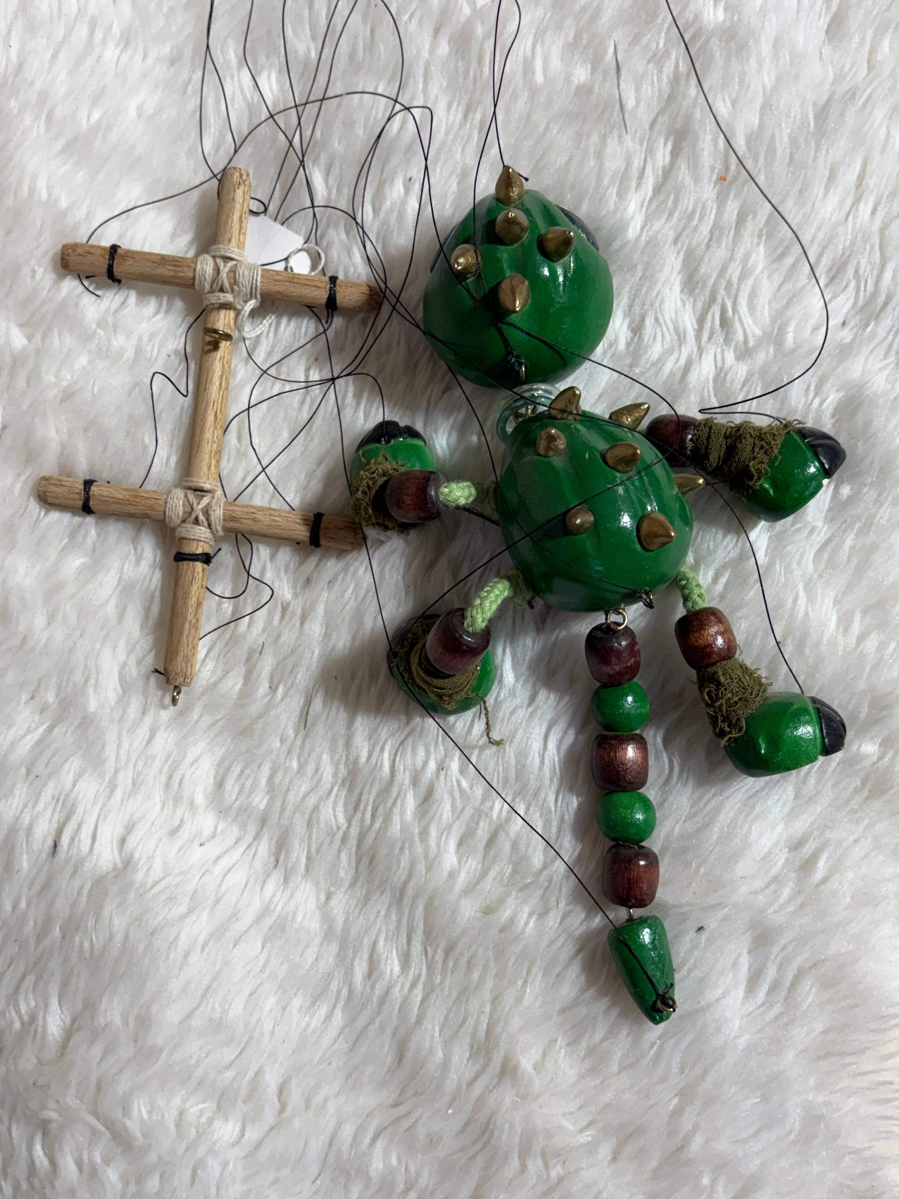 Kyro Emerald Dragon - Marionette Puppet