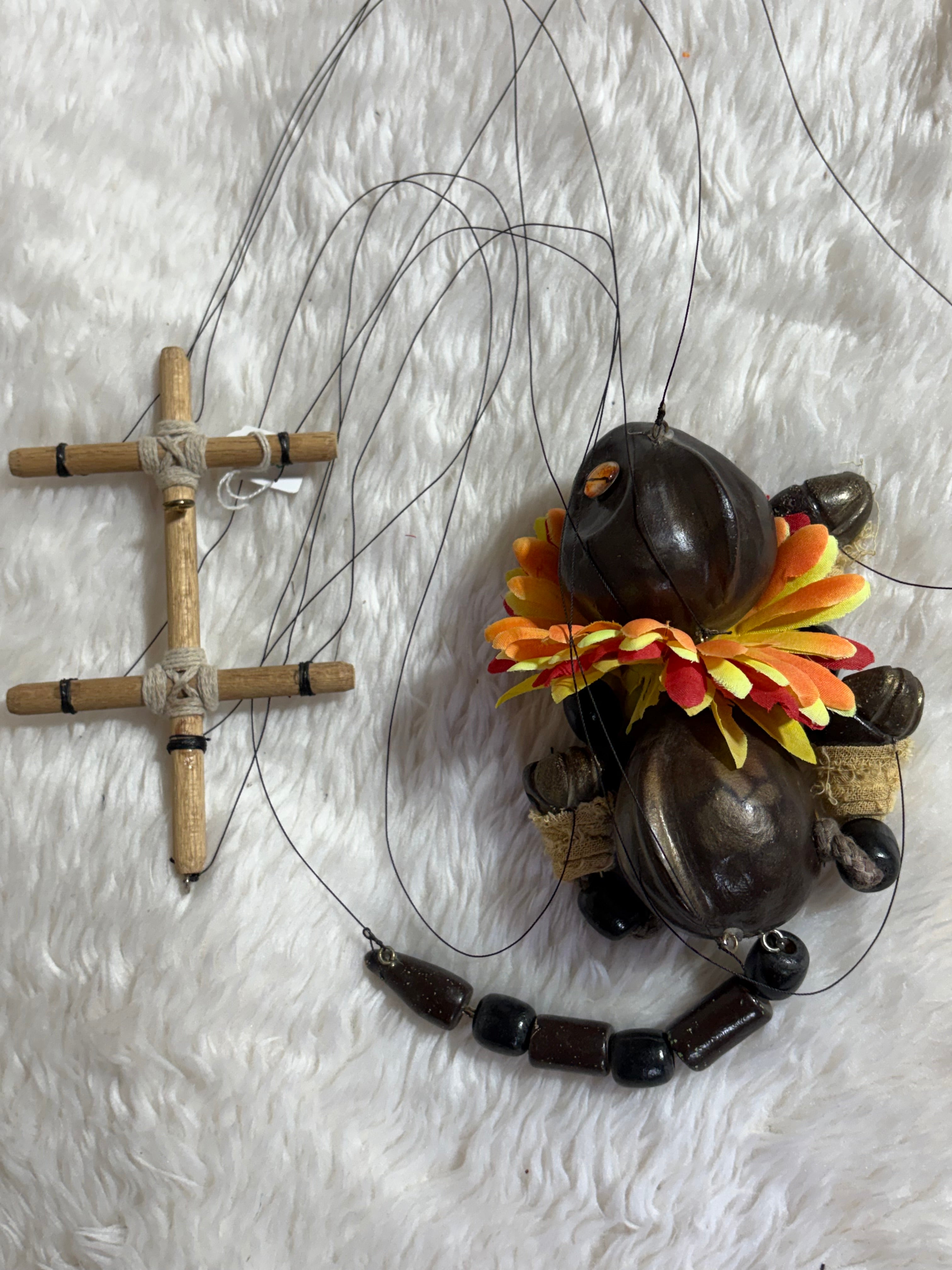 Frilled Neck Lizard- Marionette Puppet