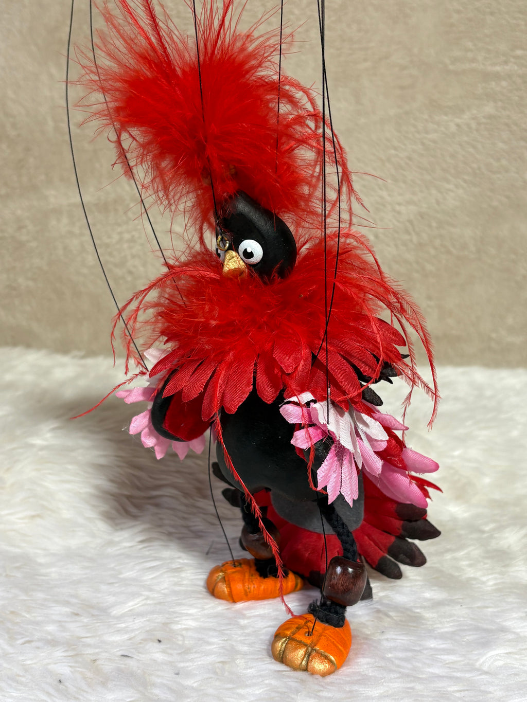 Gerbera Bird - Marionette Puppet