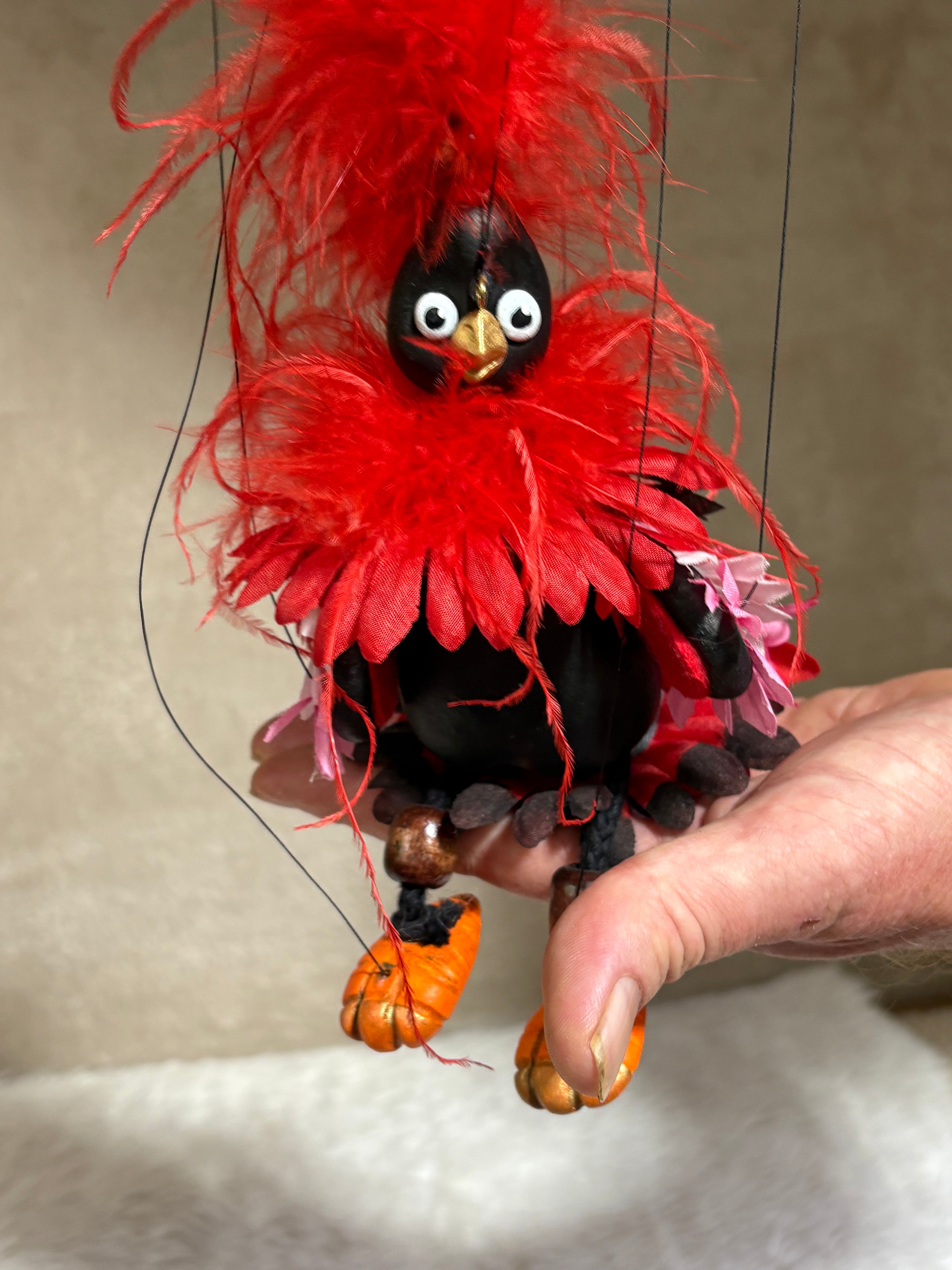 Gerbera Bird - Marionette Puppet