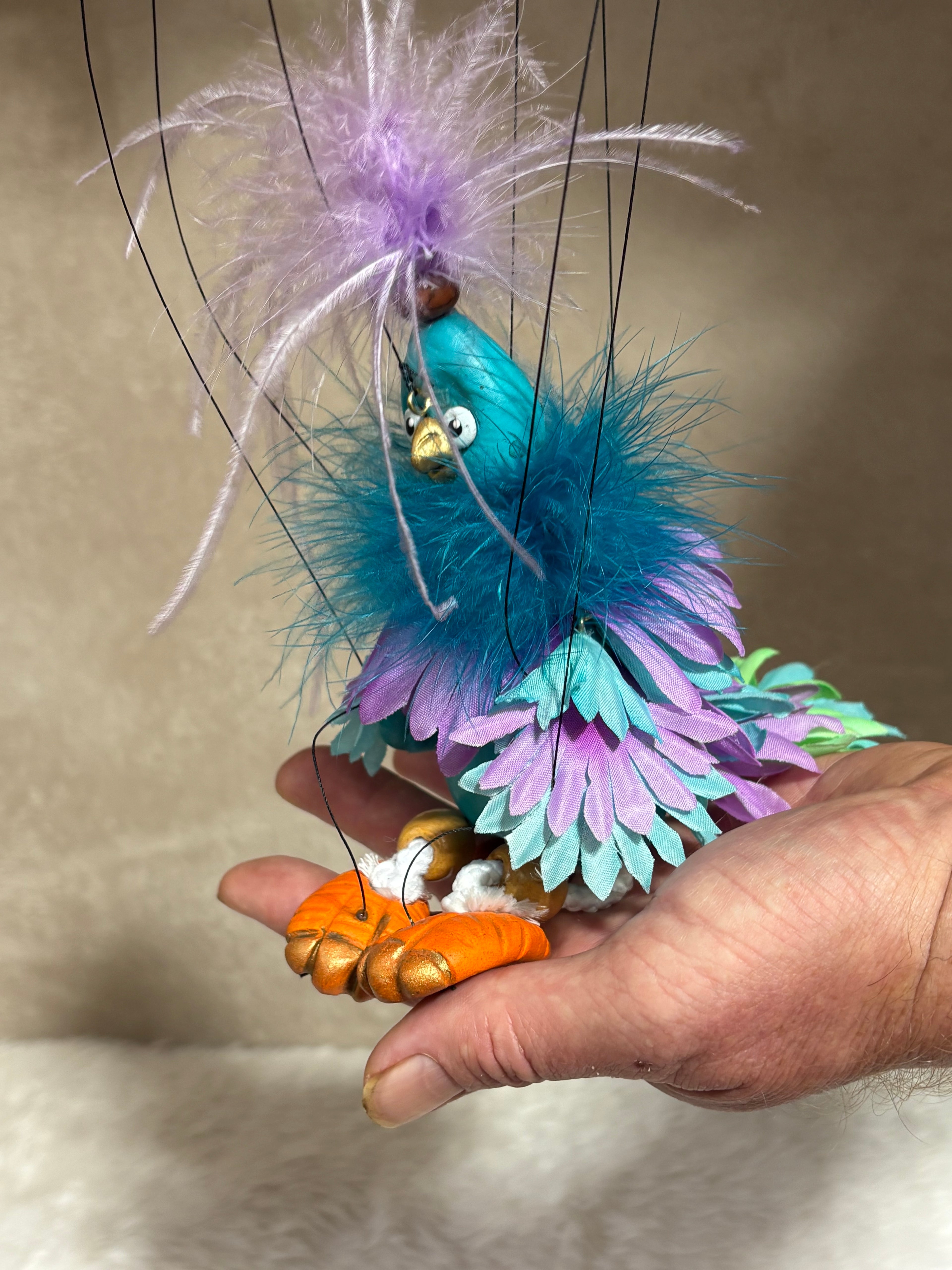 Gerbera Bird - Marionette Puppet