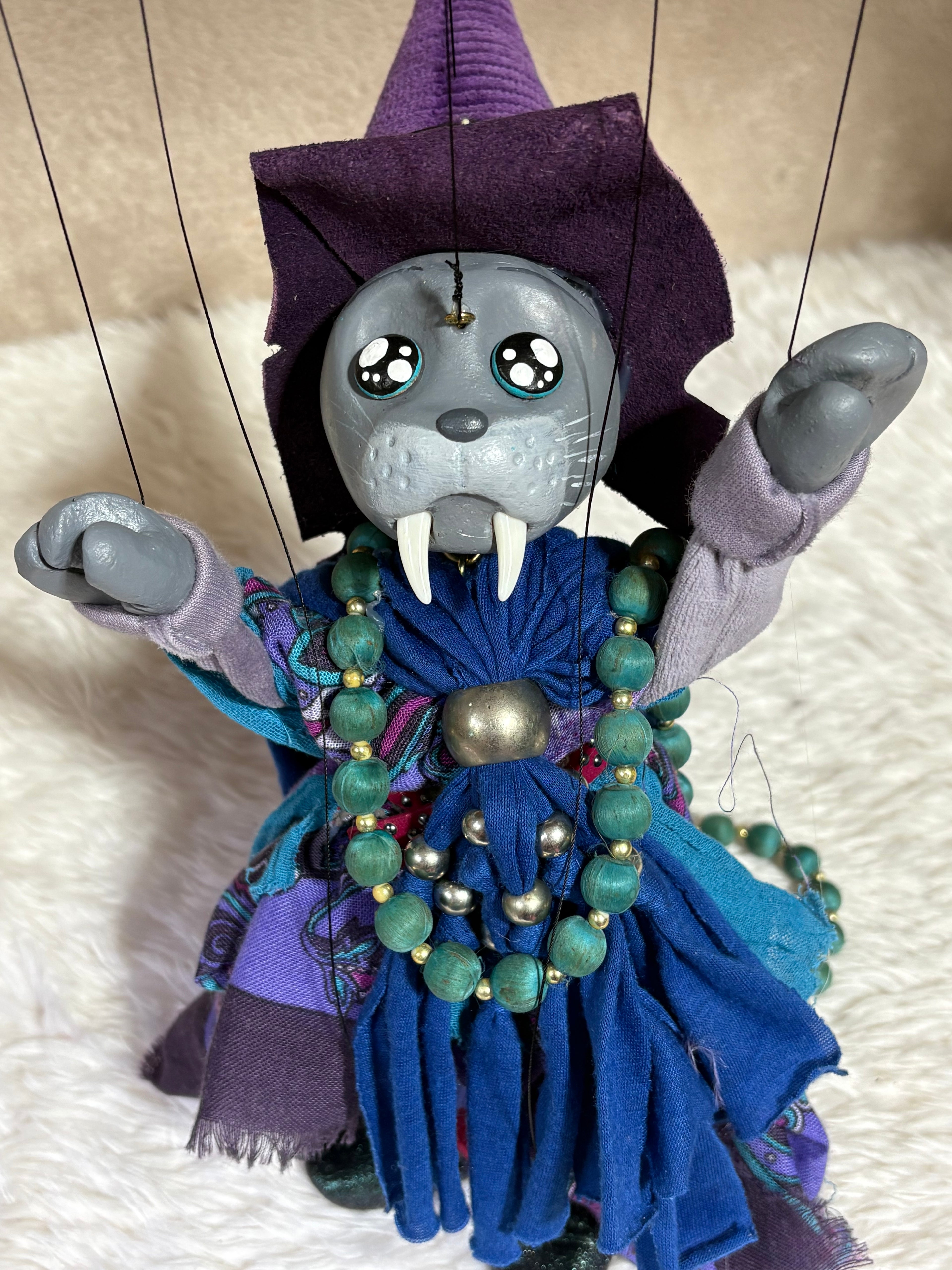 Wimbledean the Walrus Wizard : Anthro Marionette