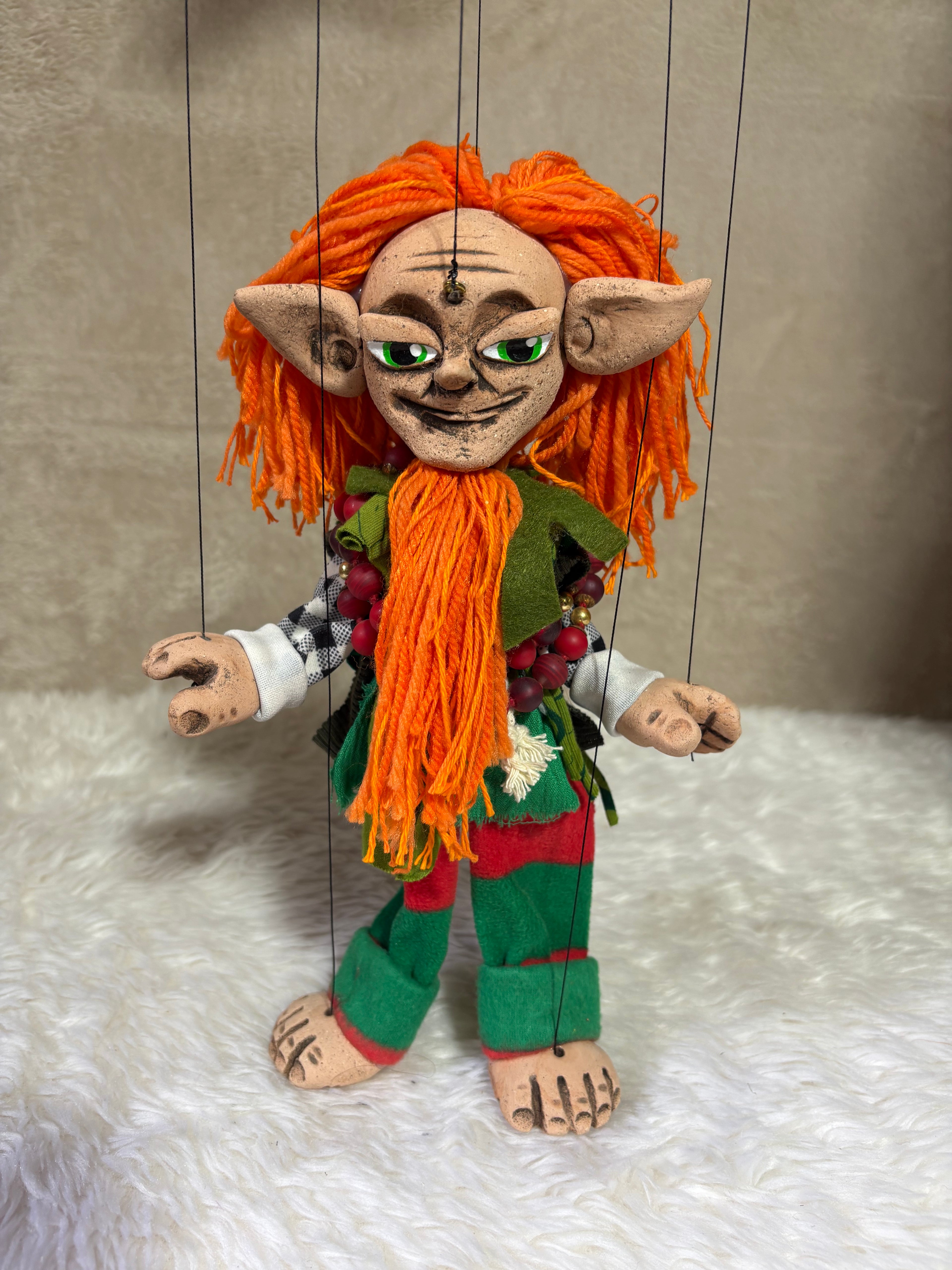 Fionn — Leprechaun Marionette Puppet