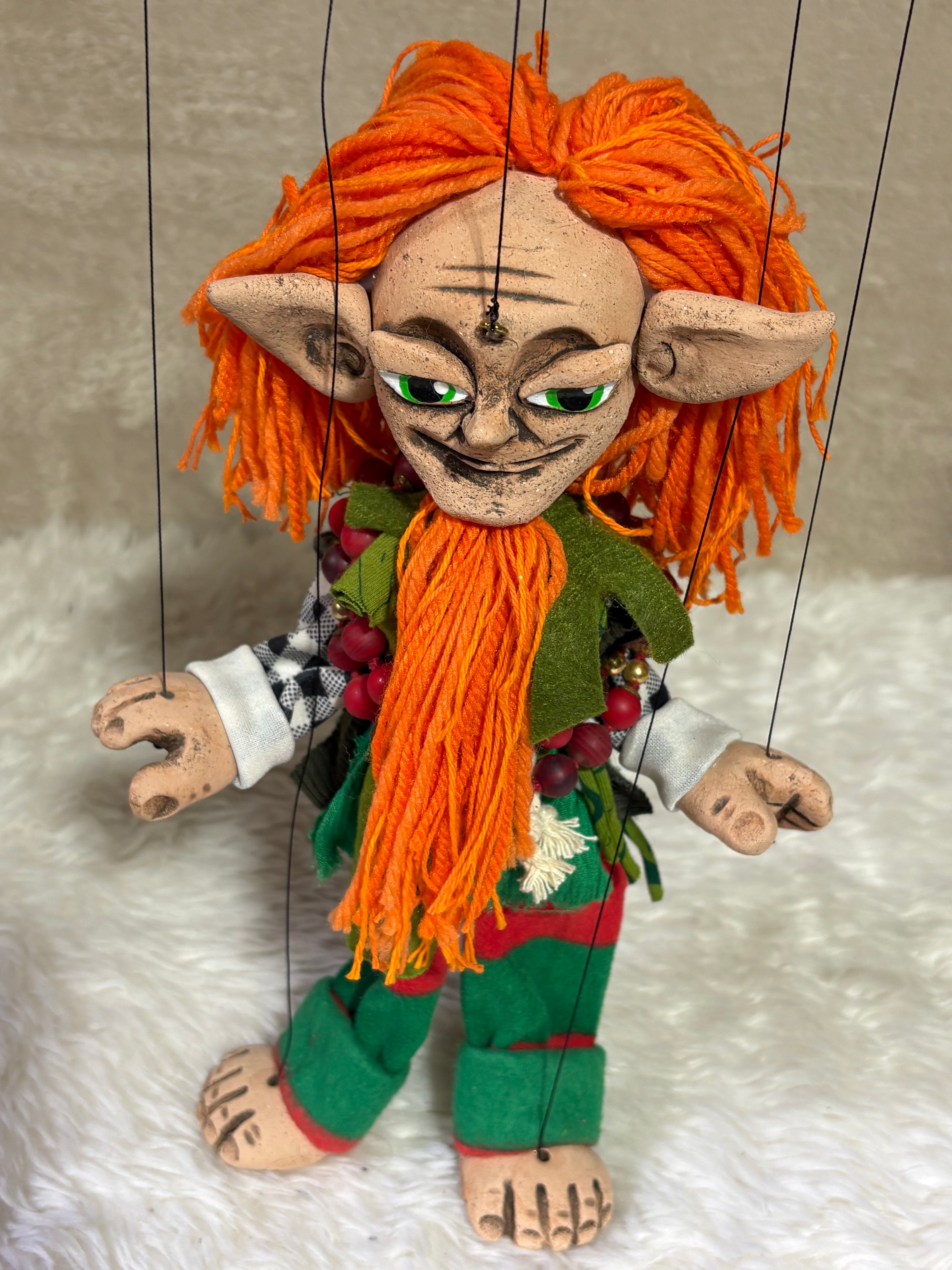 Fionn — Leprechaun Marionette Puppet