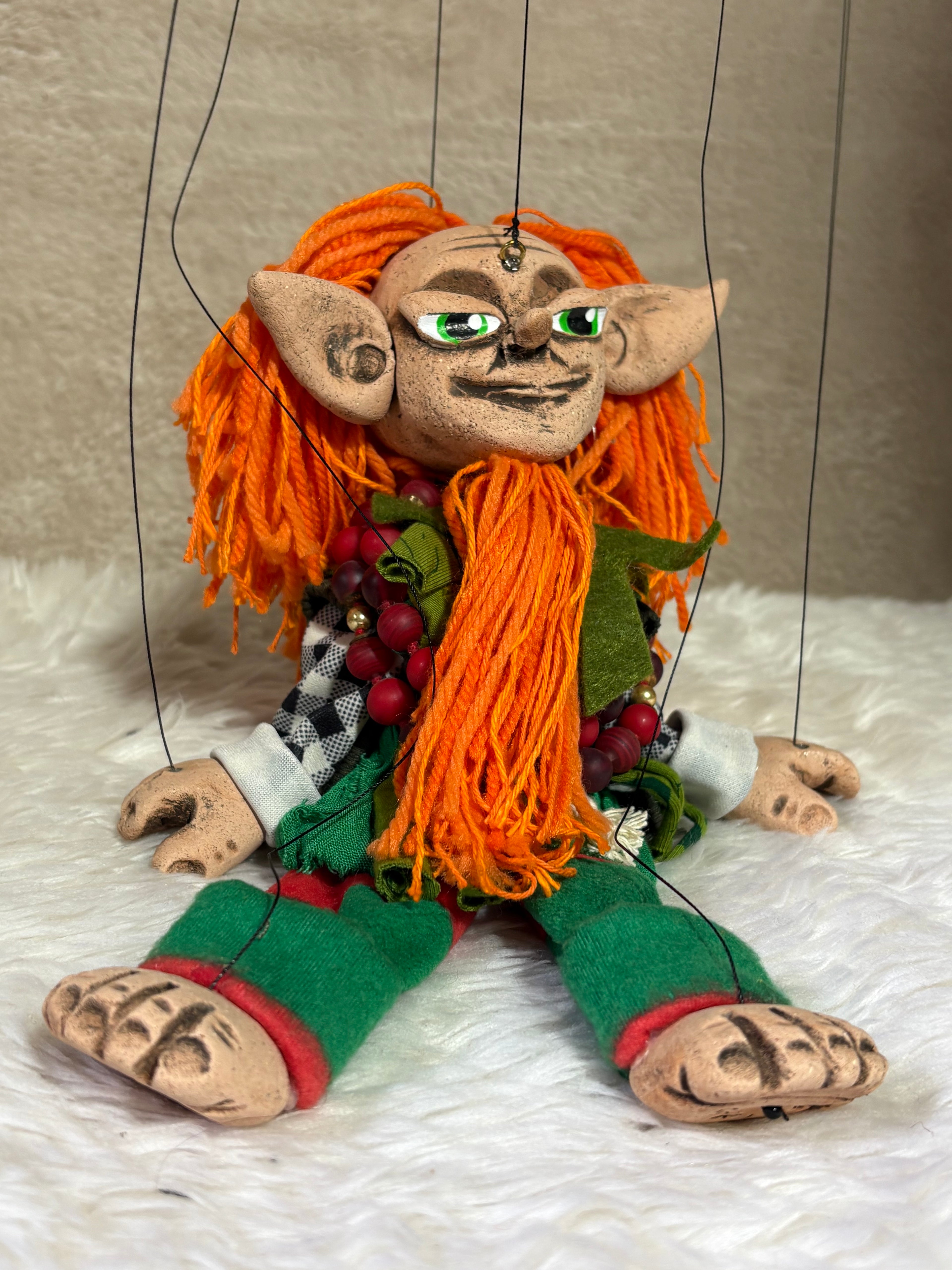 Fionn — Leprechaun Marionette Puppet