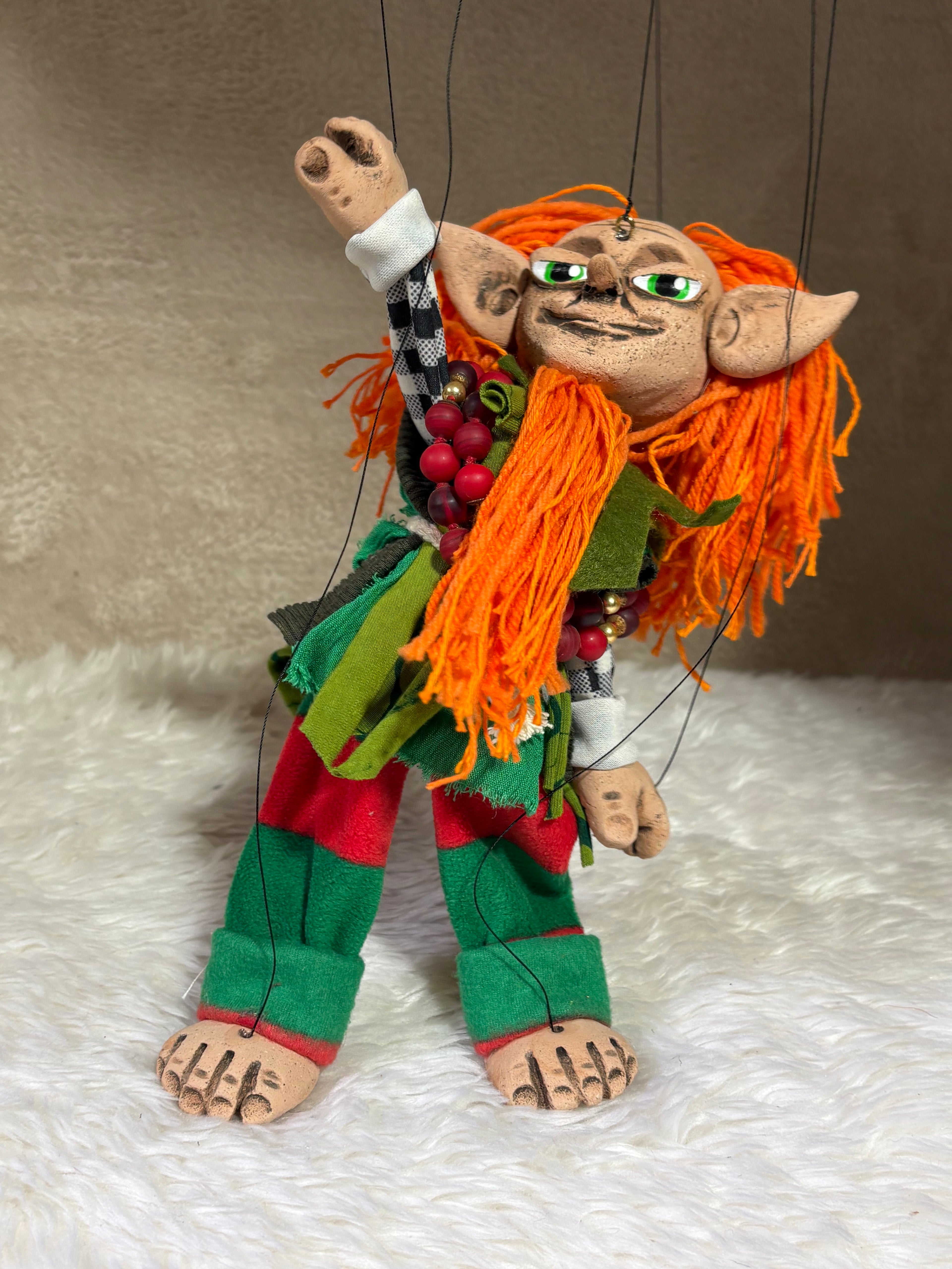 Fionn — Leprechaun Marionette Puppet