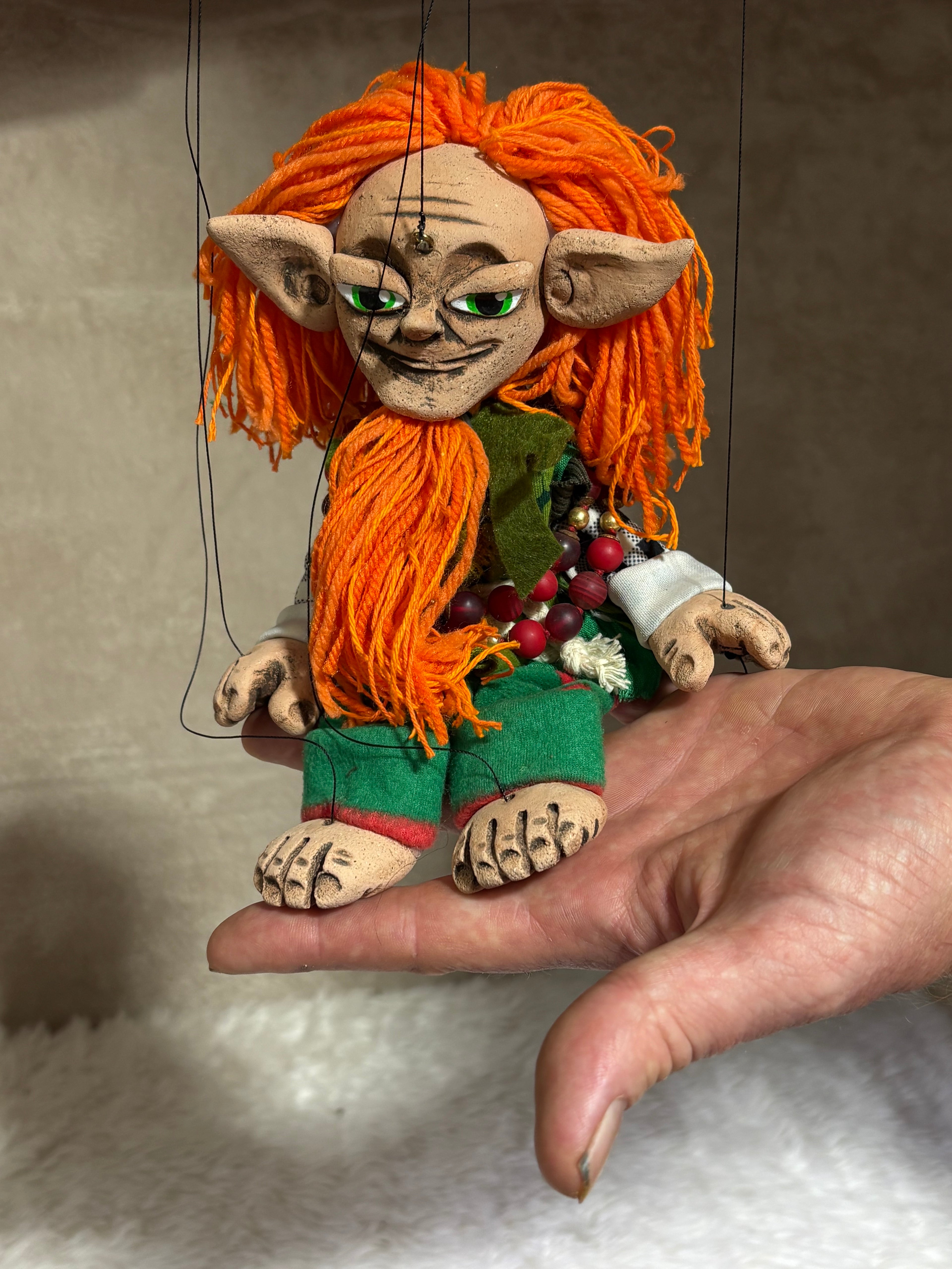 Fionn — Leprechaun Marionette Puppet