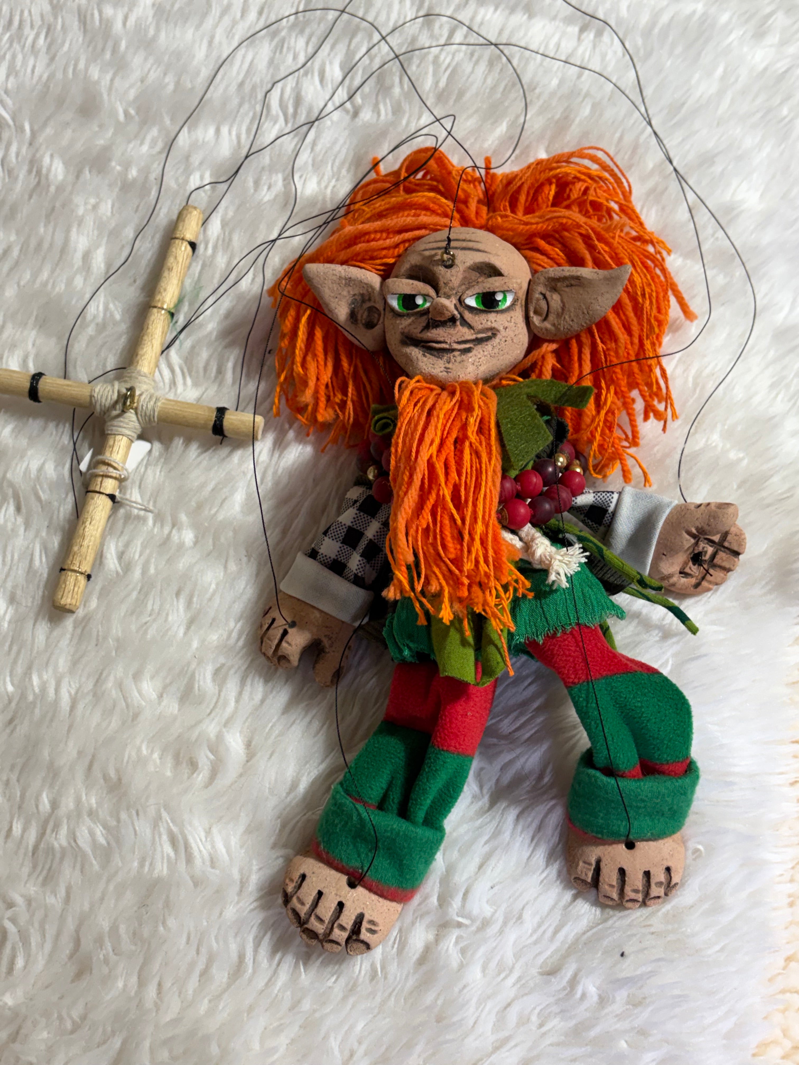 Fionn — Leprechaun Marionette Puppet