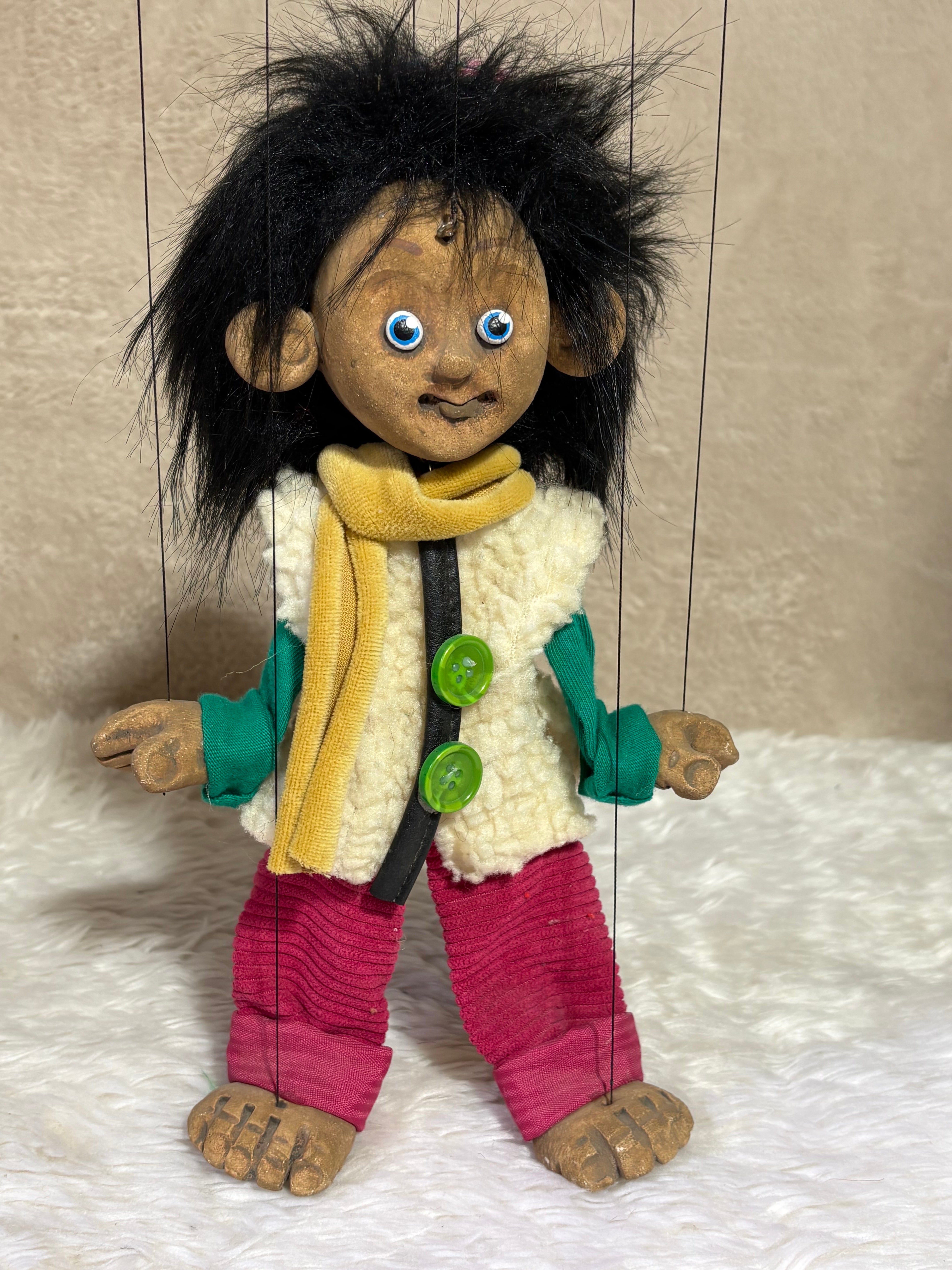Denny Poe Boy Marionette Puppet – Handcrafted Pop Culture String