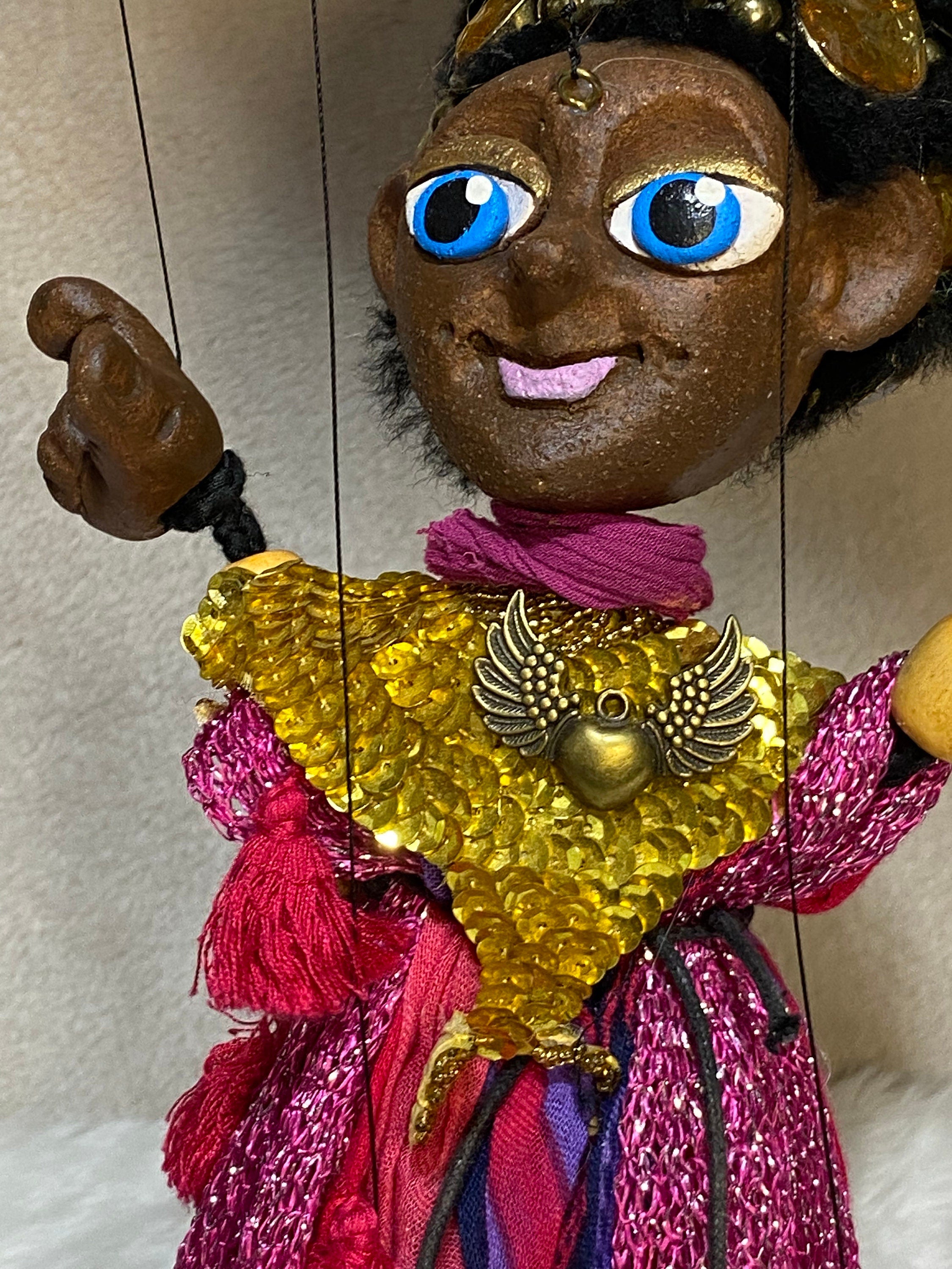 Queen Amala - Beautiful African Princess Marionette