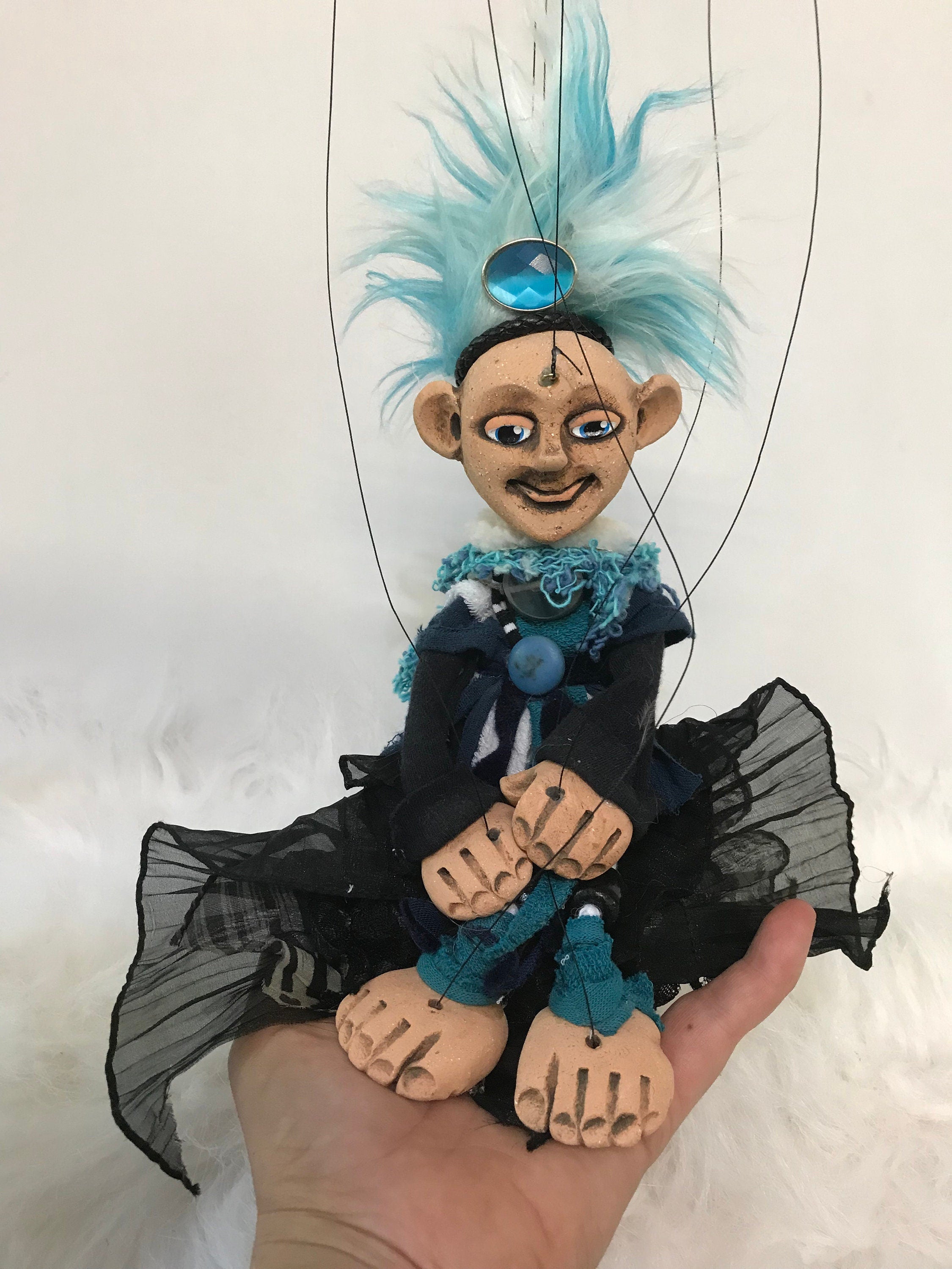 Blue Bell- Gothic Queen Marionette