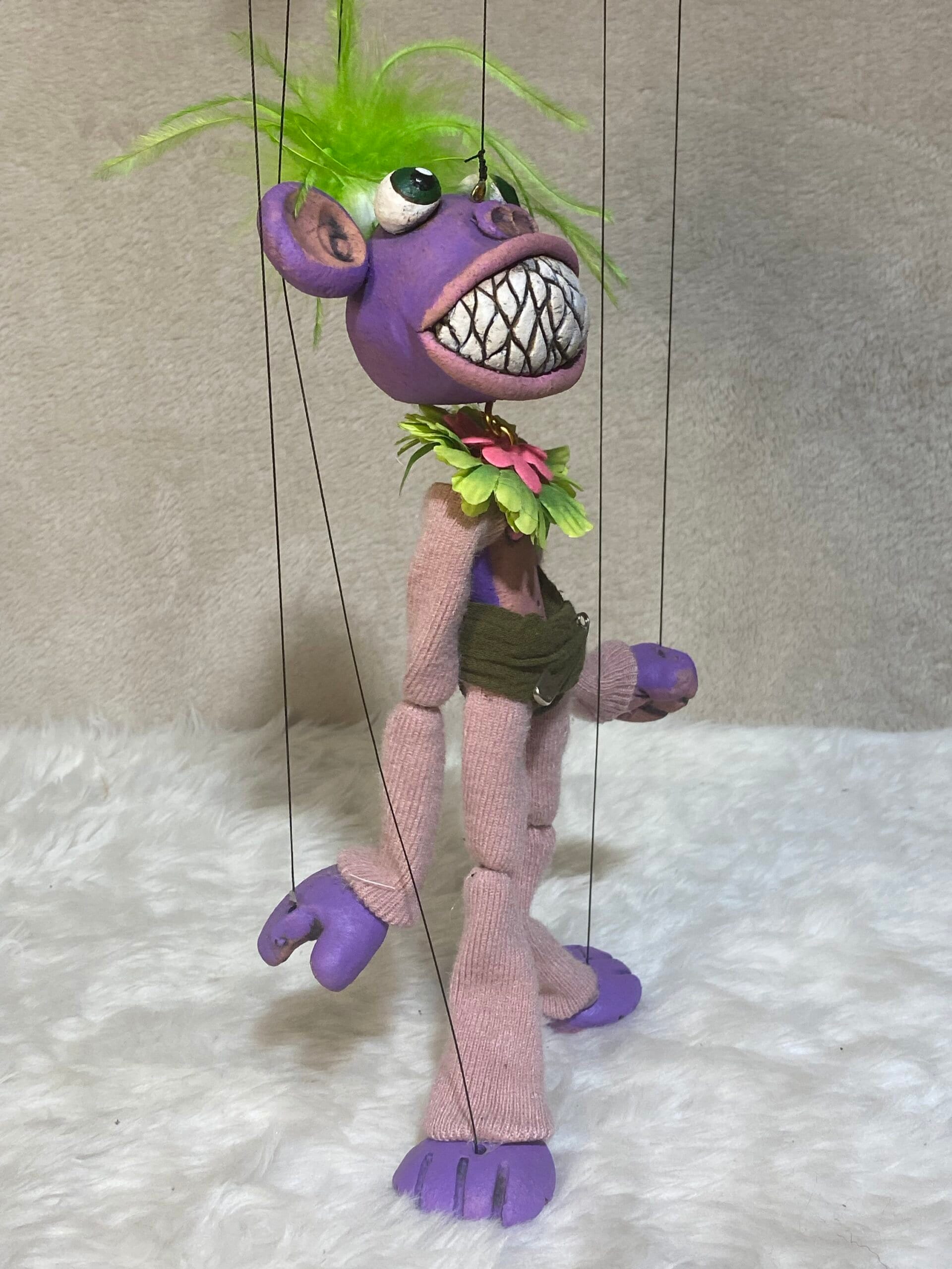 Crazy Purple Monkey - Anthro Marionette