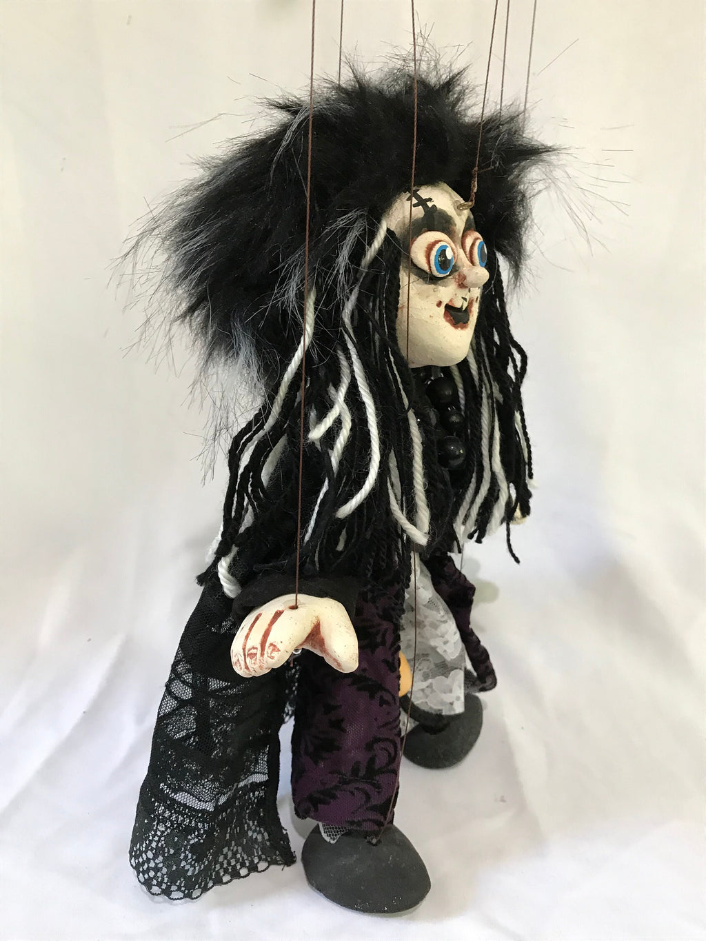 Cassandra: Goth Girl Marionette Puppet