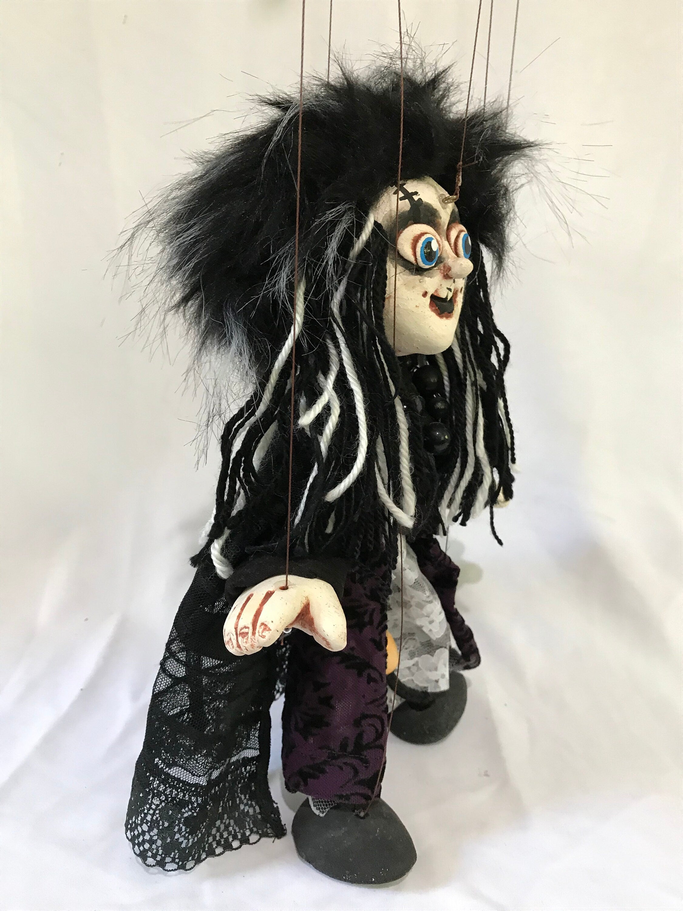 Cassandra: Goth Girl Marionette Puppet