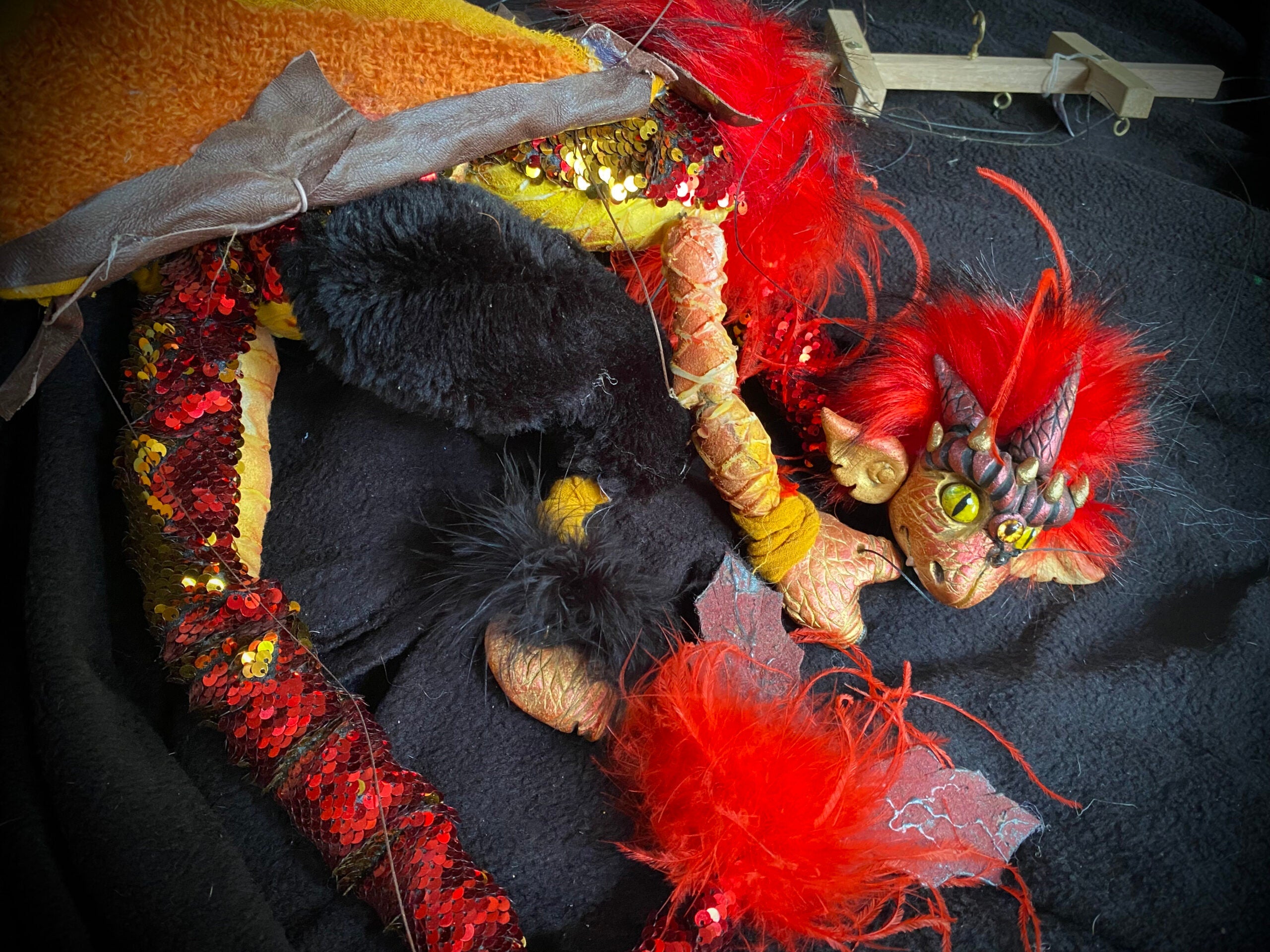 Zerafina, the Fire Dragon - Elemental Dragon Marionette