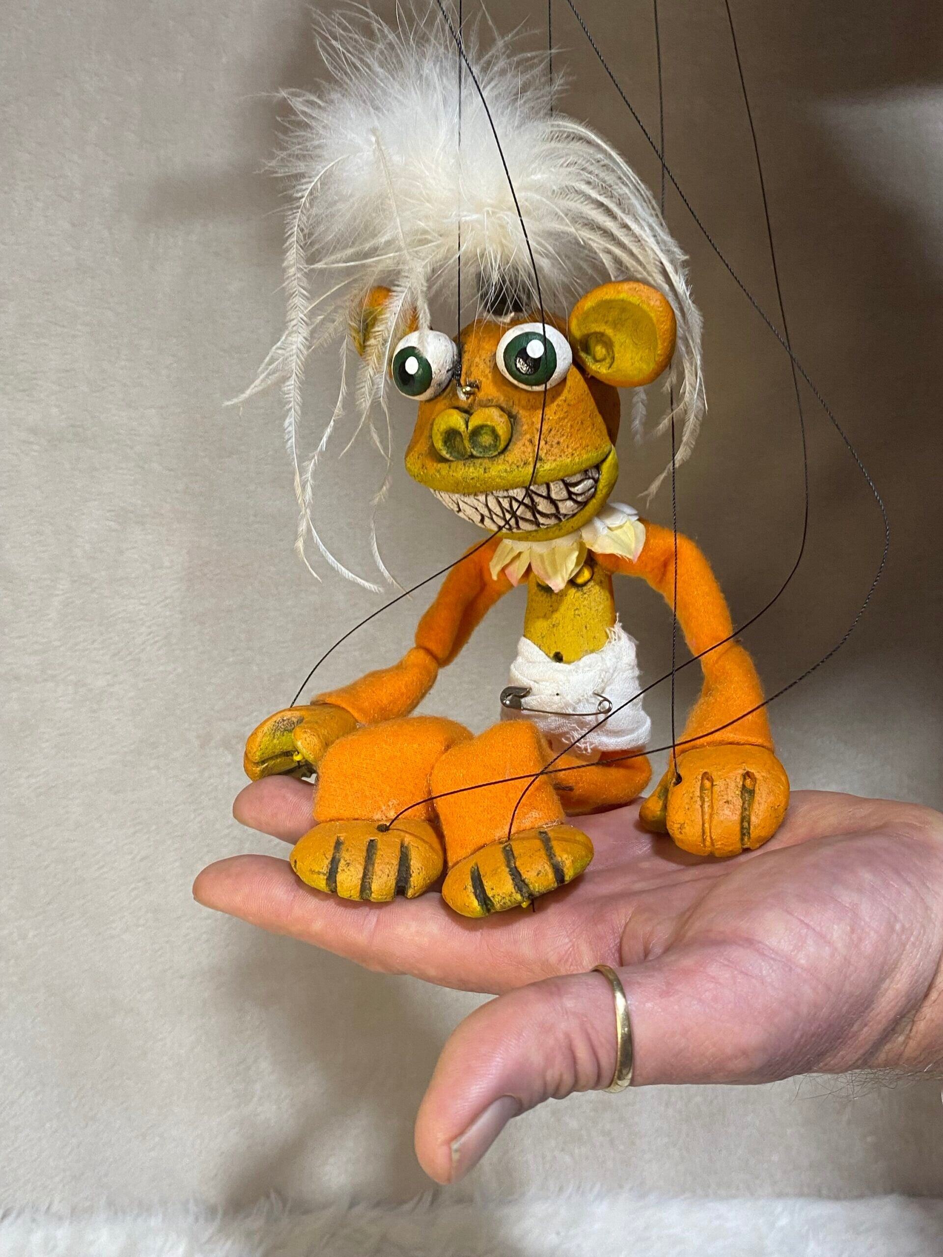 Crazy Orange Monkey - Anthro Marionette