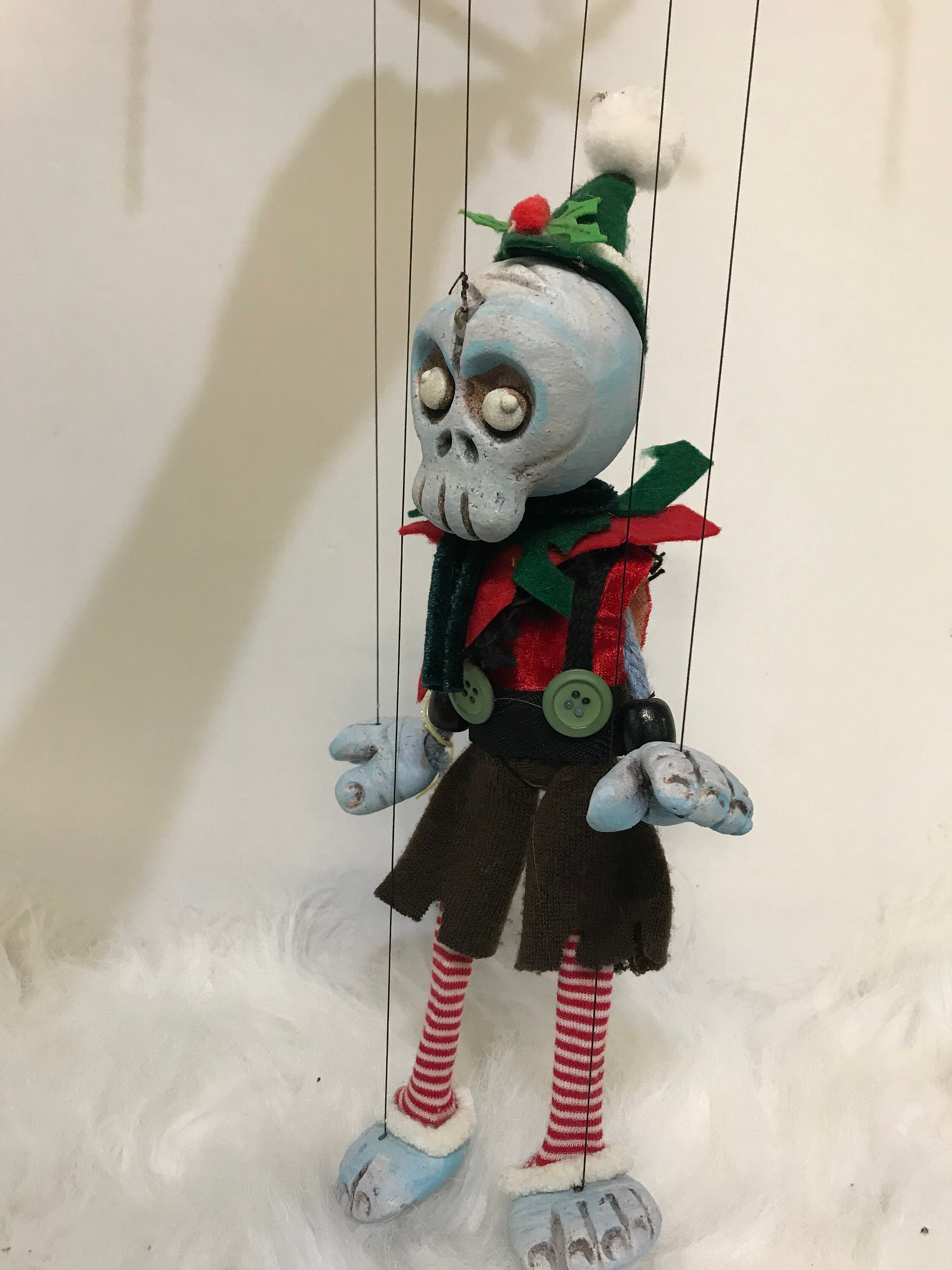 Santa’s Dead little helper Zombie Elf lll Marionette