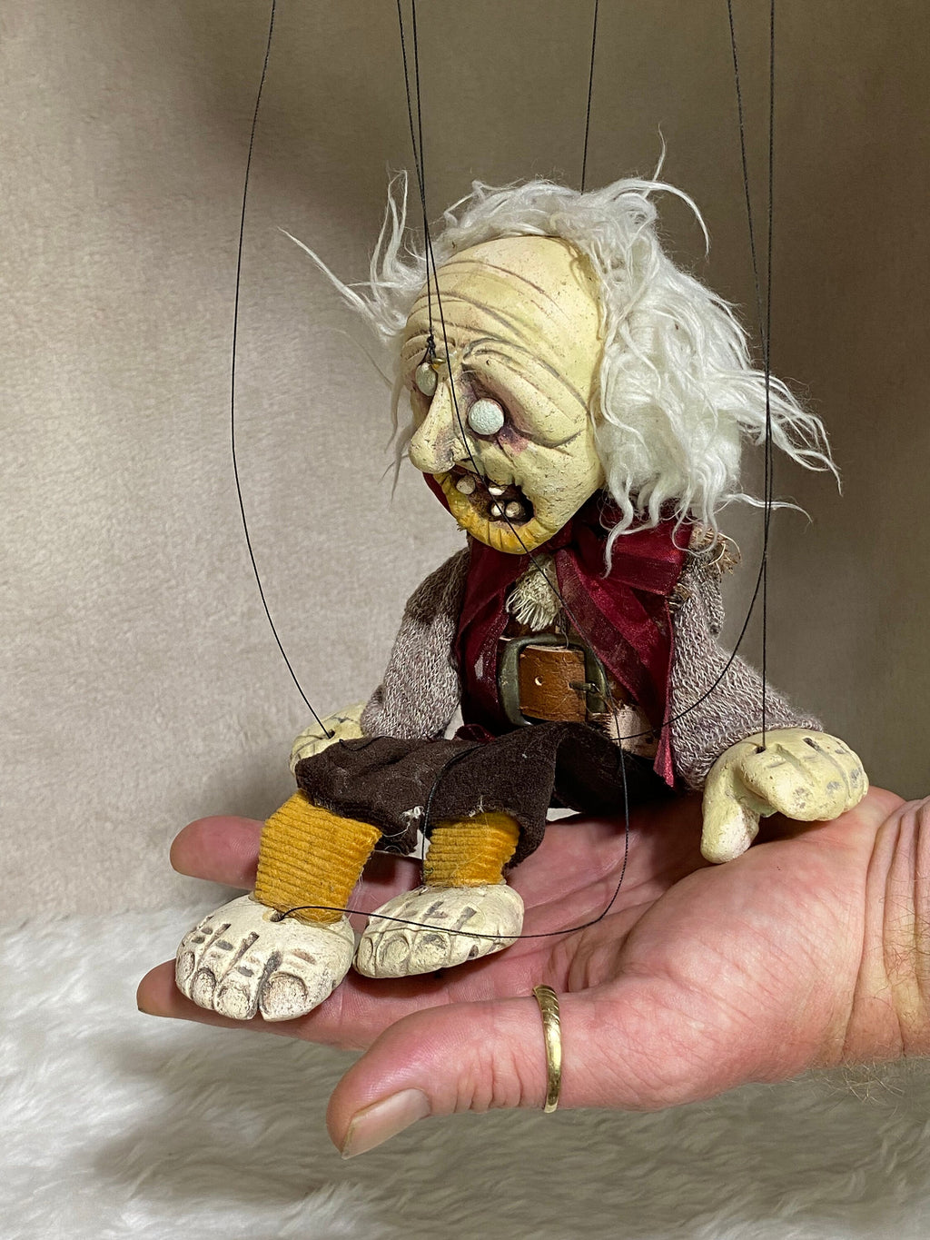 Uncle Ebenezer: Undead Zombie Marionette Puppet