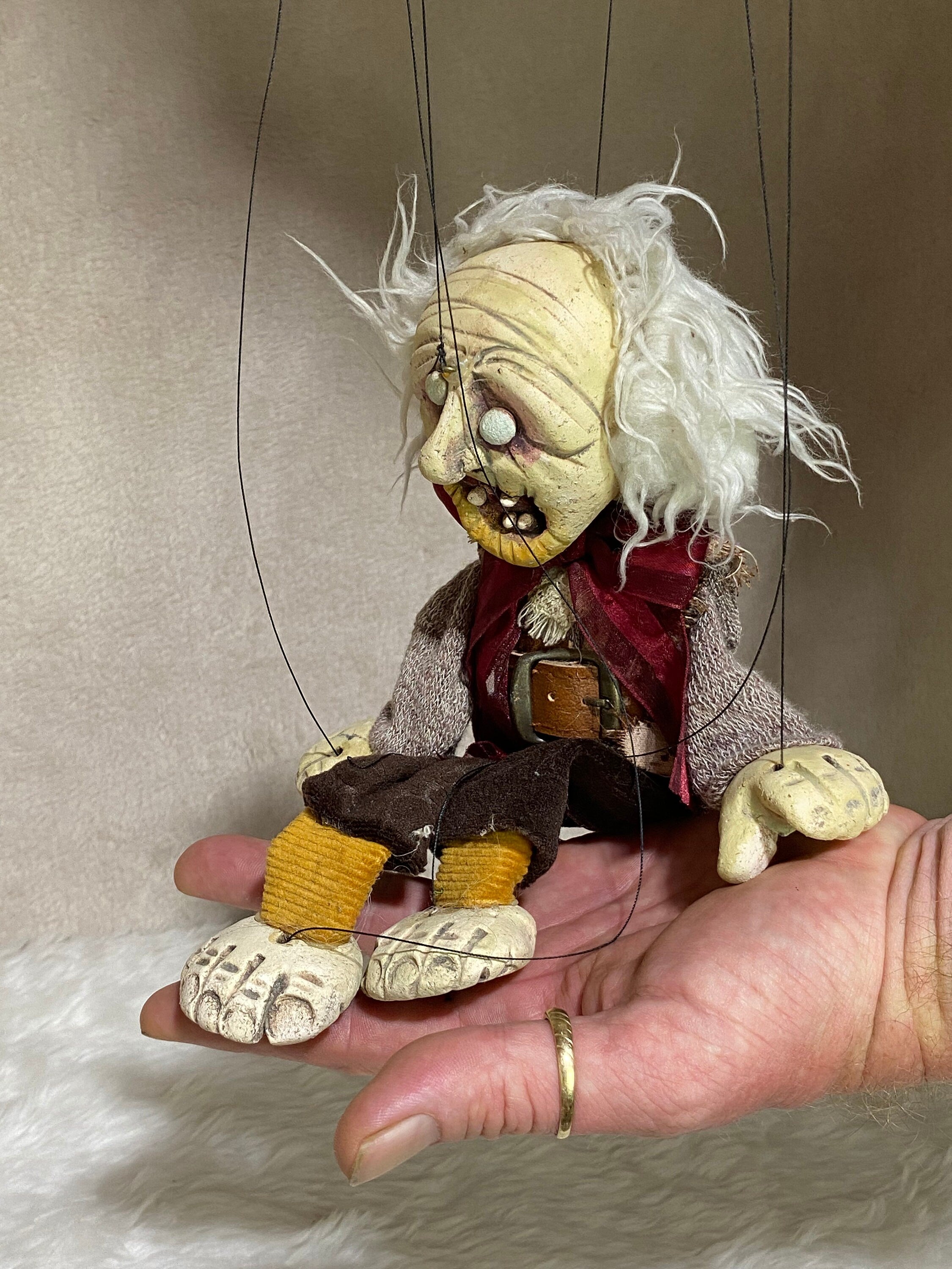 Uncle Ebenezer: Undead Zombie Marionette Puppet