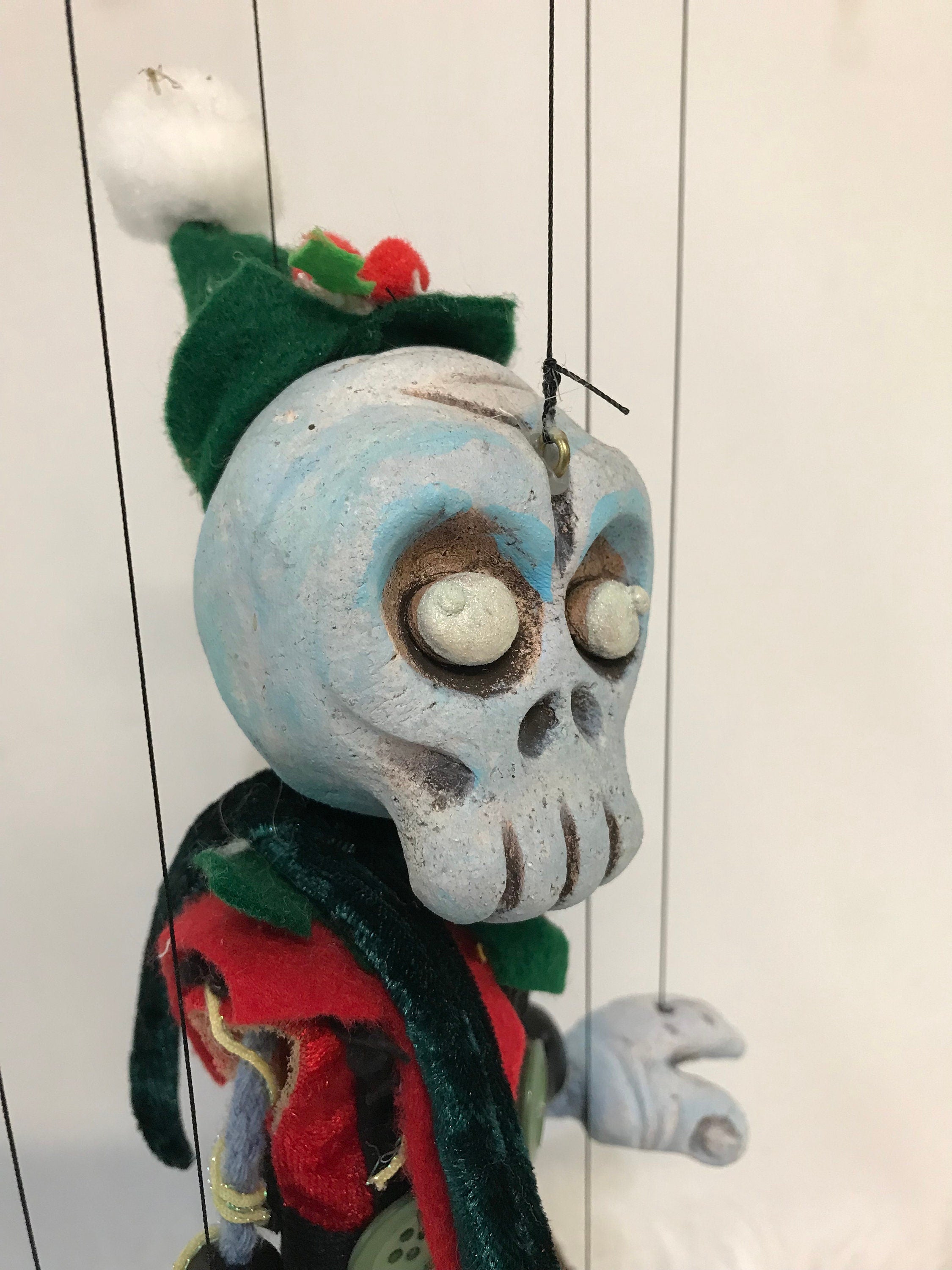 Santa’s Dead little helper Zombie Elf lll Marionette