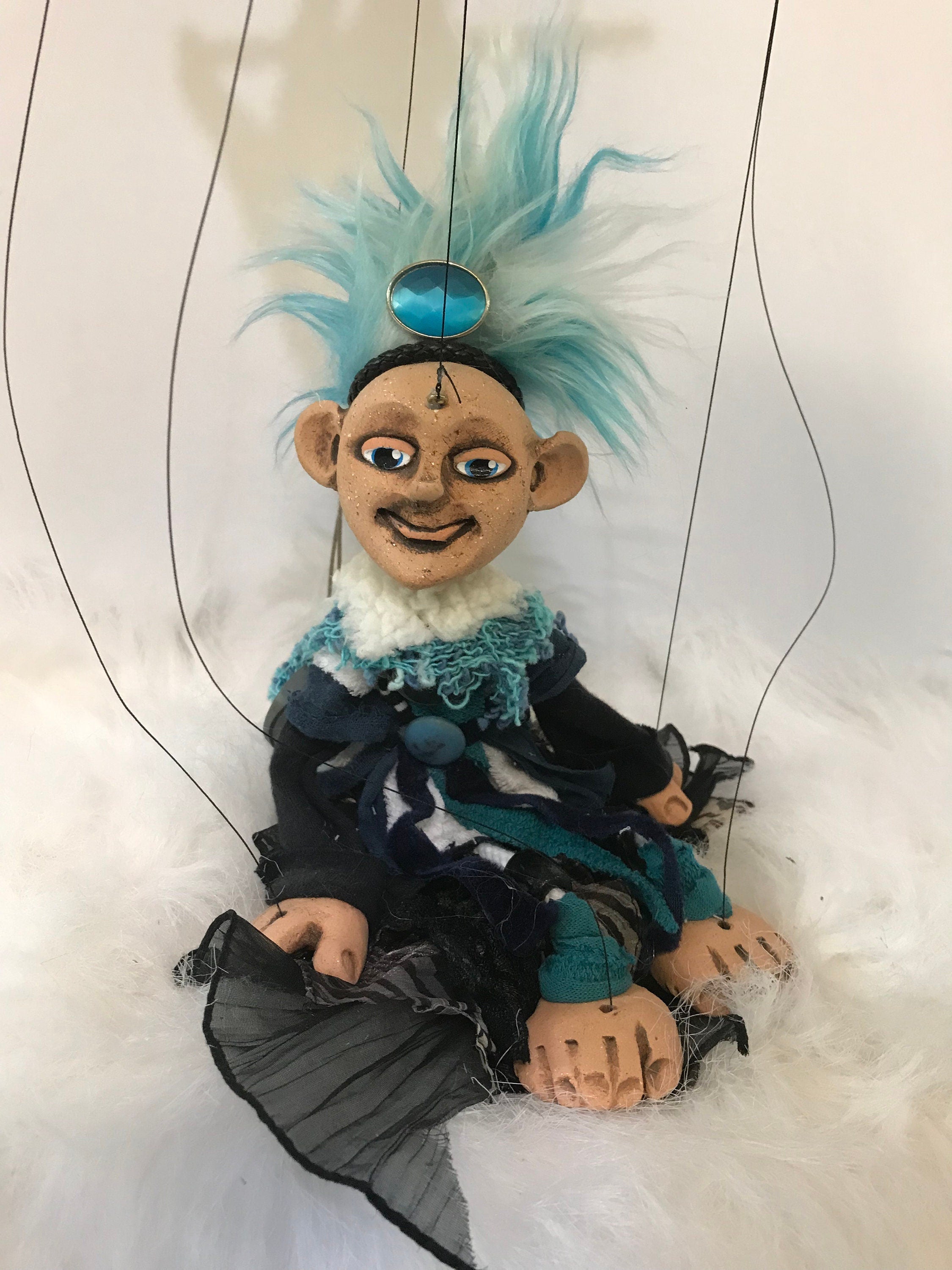 Blue Bell- Gothic Queen Marionette