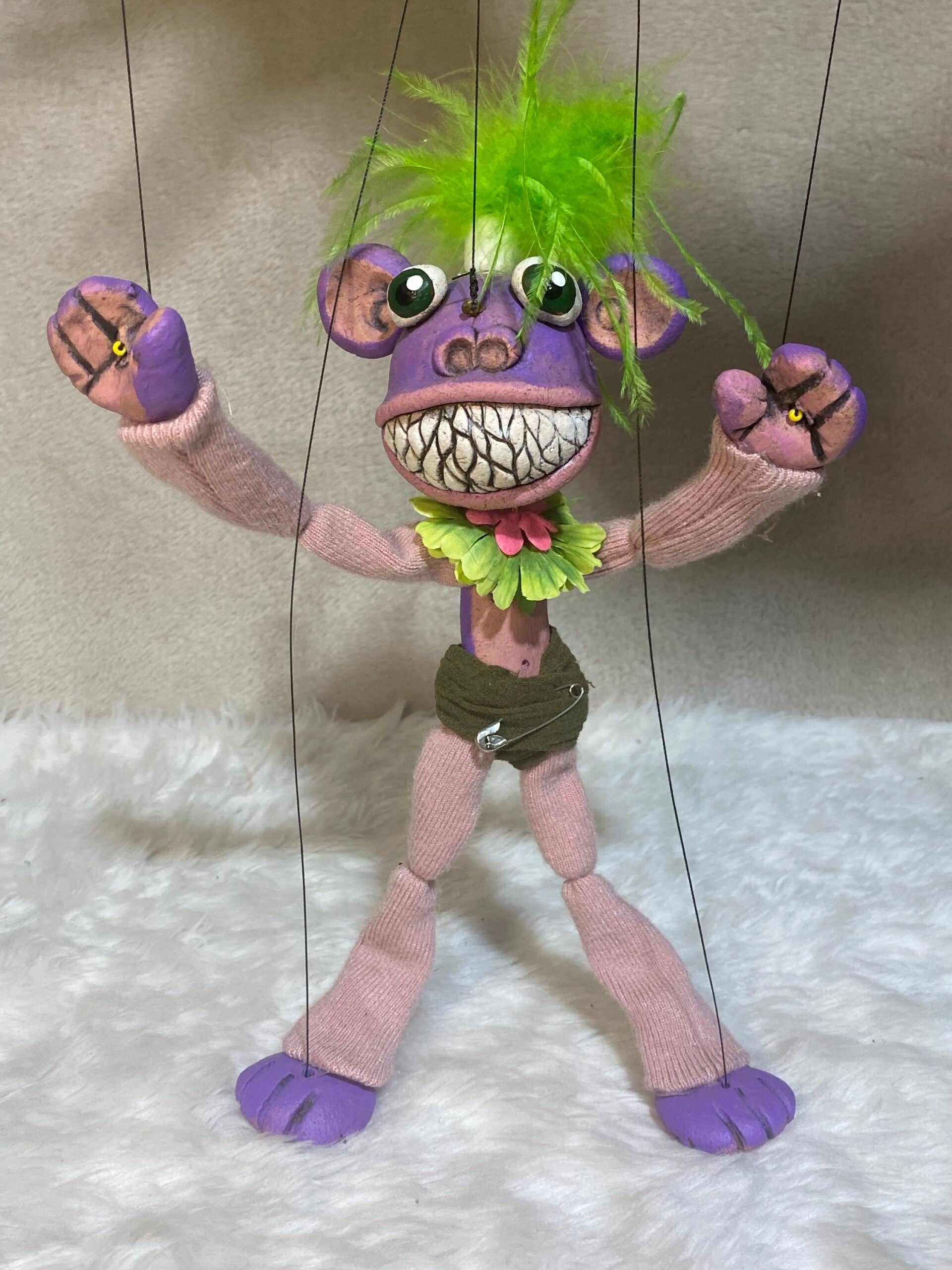Crazy Purple Monkey - Anthro Marionette