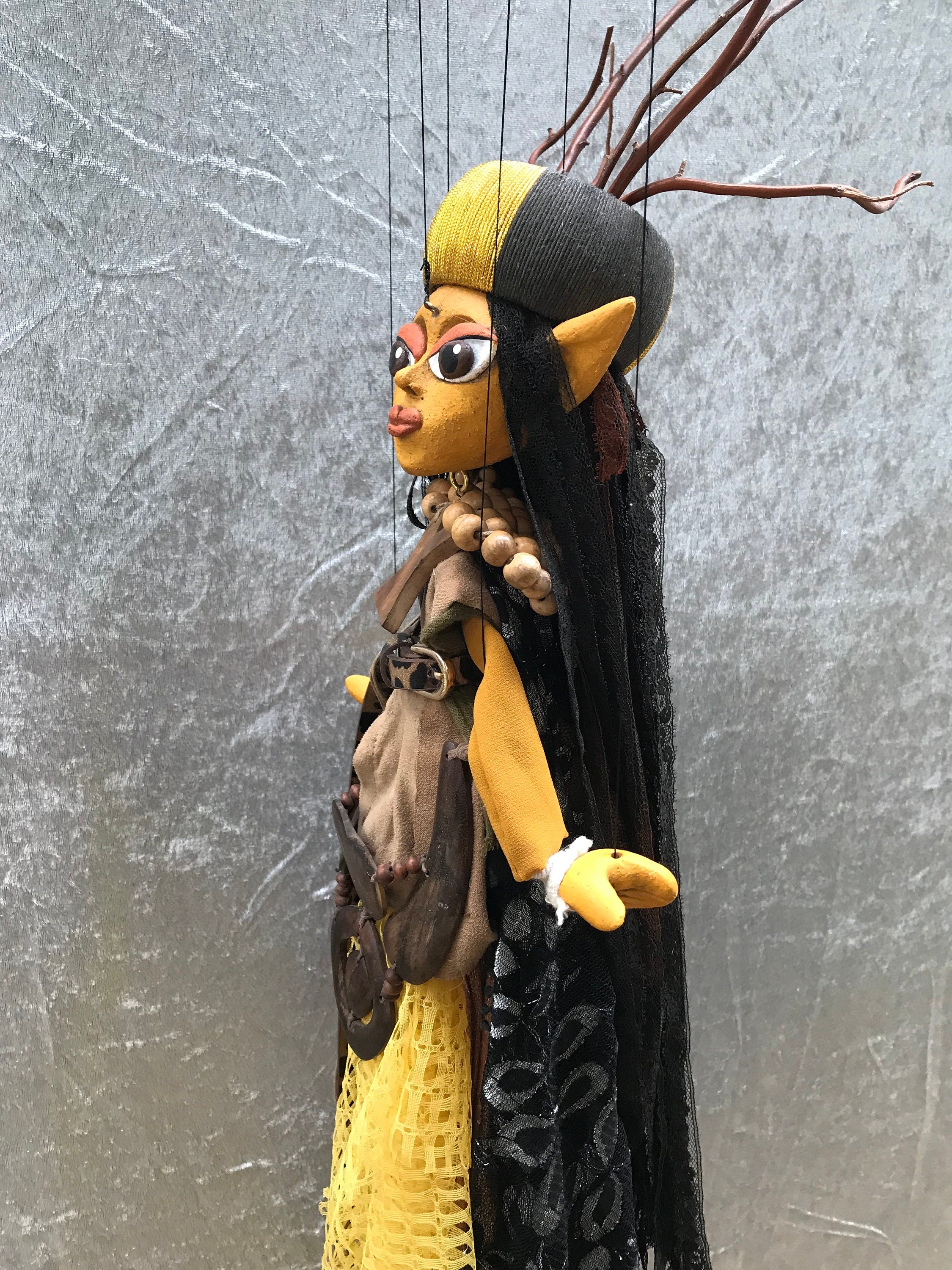 Morgana le Fay - Mistress of the Dark - Merlin's dark Shadow Marionette