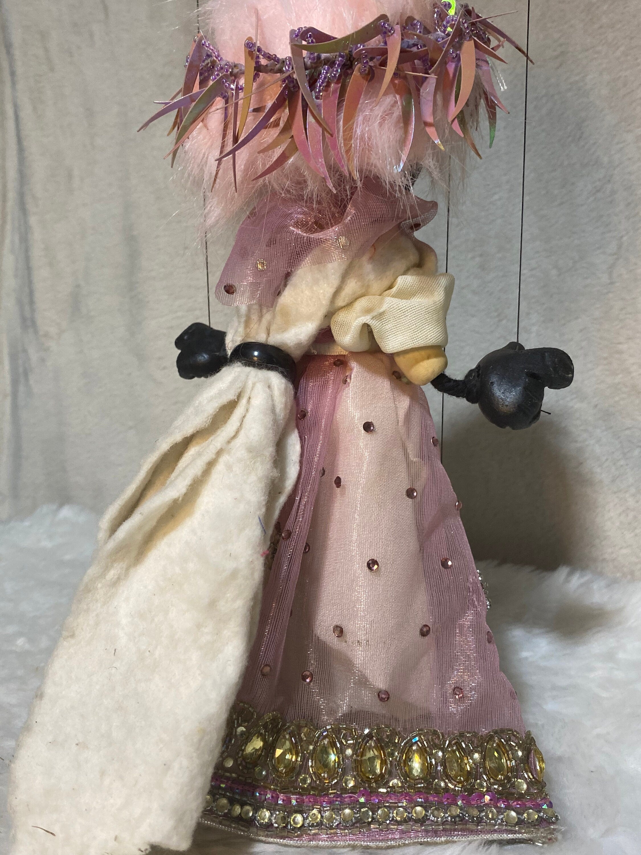 Carnation Noir - Nubian Princess Marionette