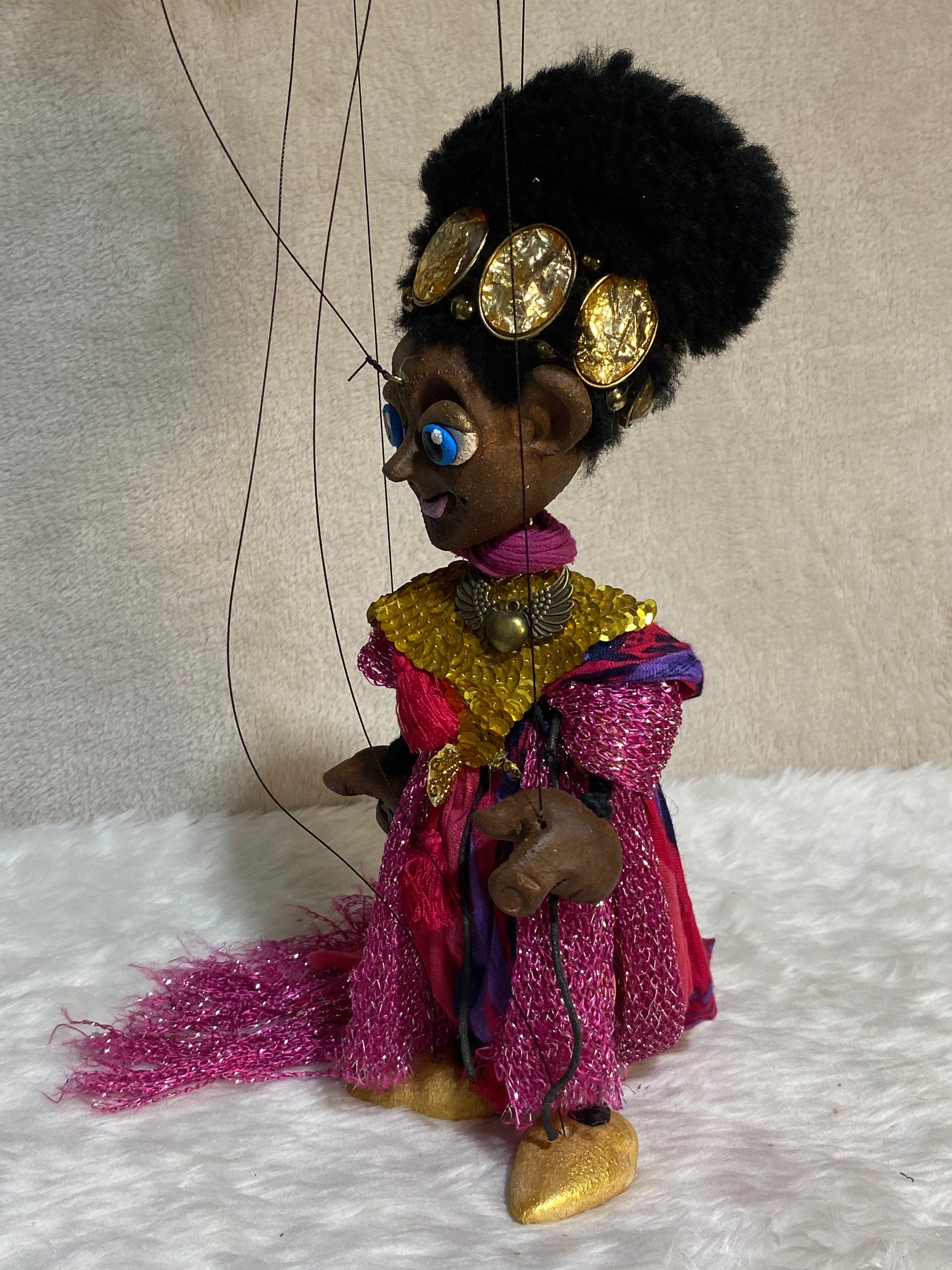 Queen Amala - Beautiful African Princess Marionette