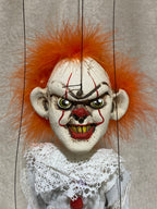 Pennywise from "It"- OOAK Marionette Puppet Handmade By The Squeaking Tribe