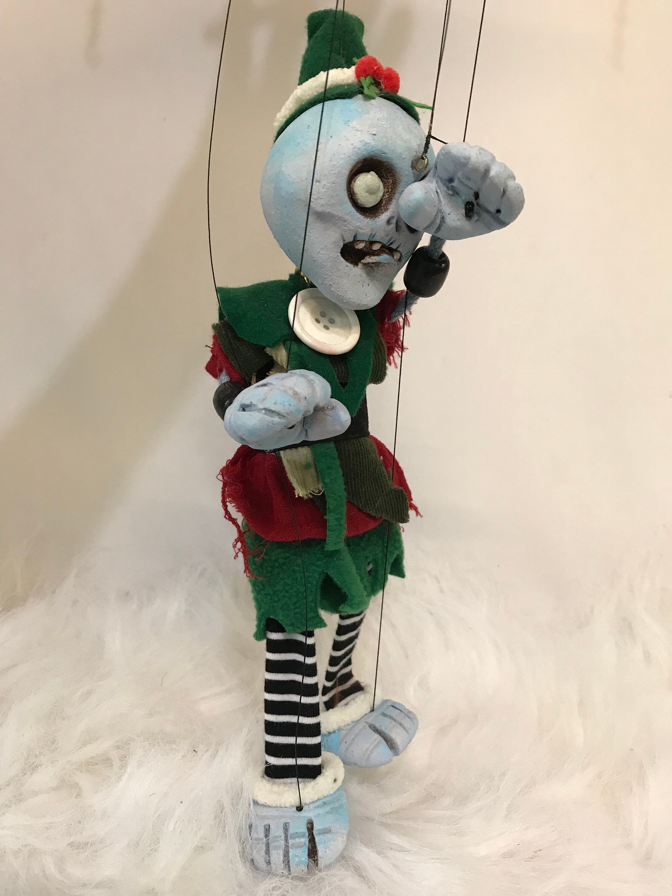 Santa’s Dead little helper Zombie Elf l Marionette
