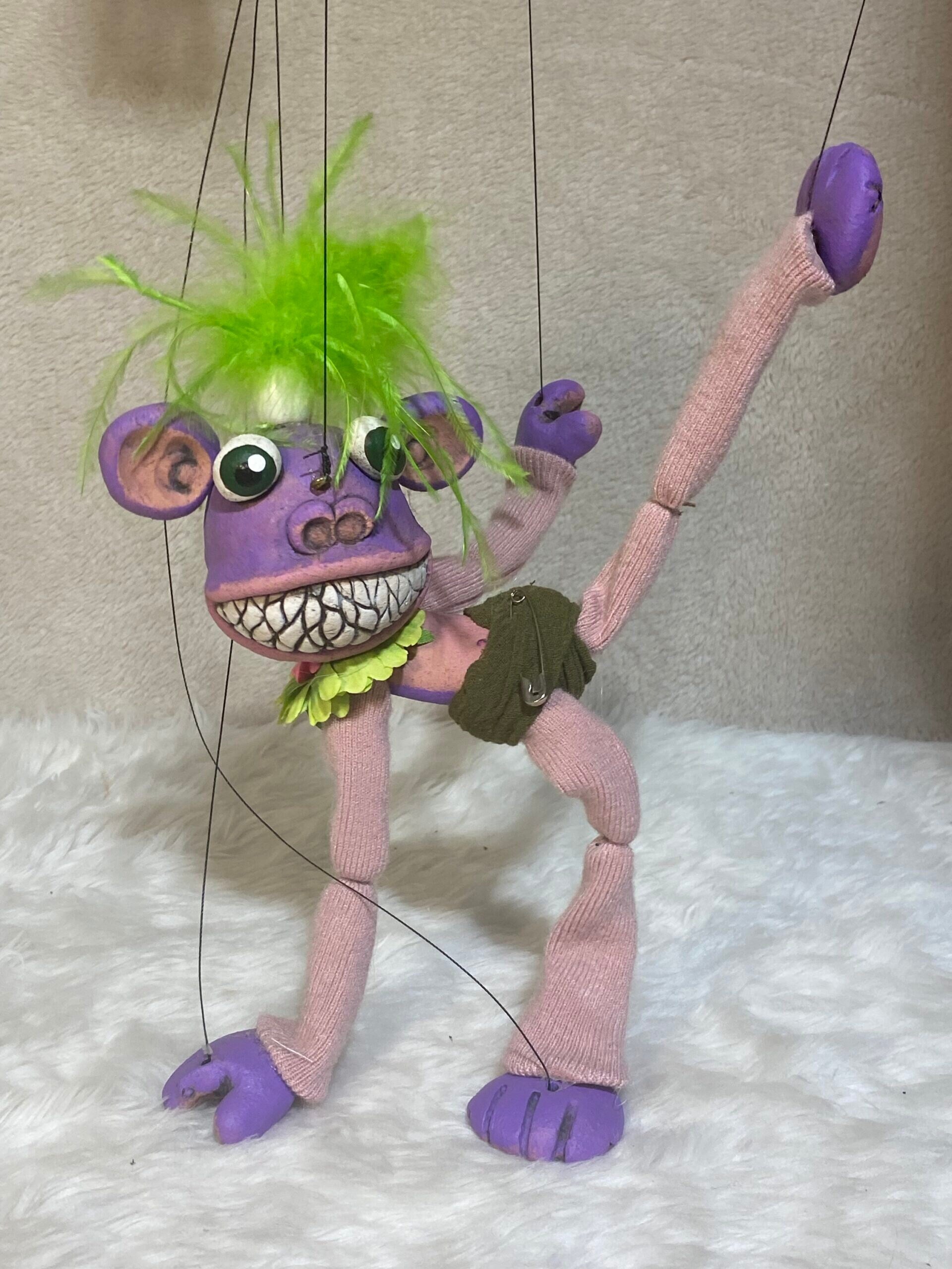 Crazy Purple Monkey - Anthro Marionette