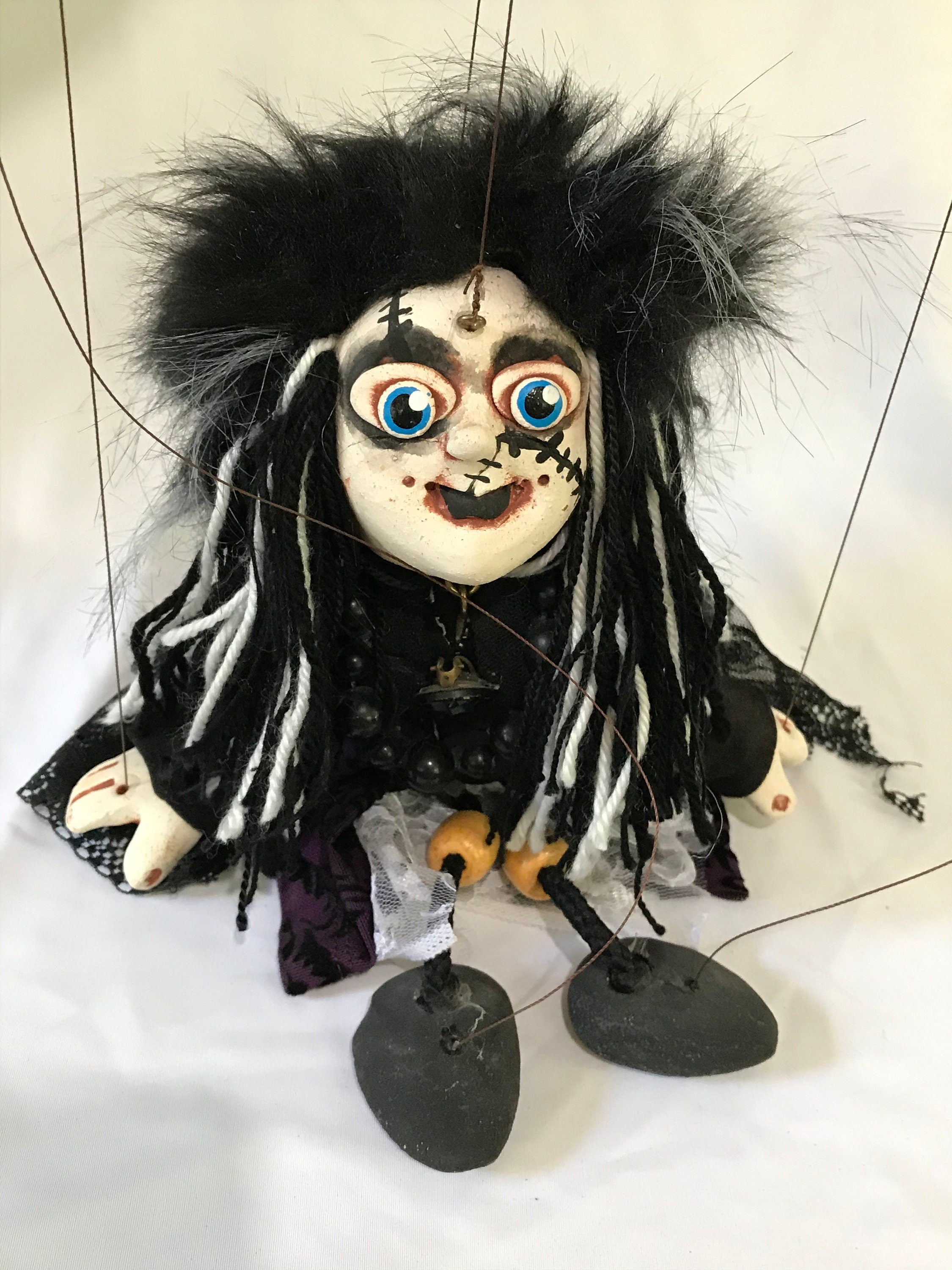 Cassandra: Goth Girl Marionette Puppet