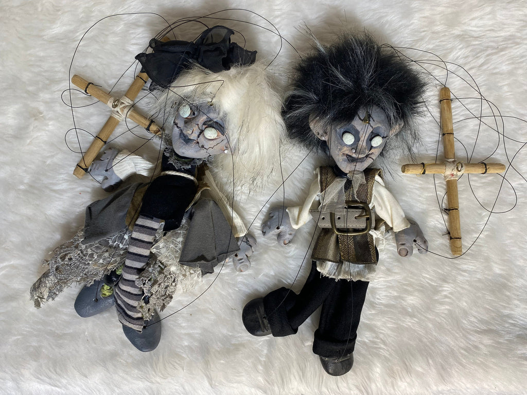 Undead Puppet The Stronjillies Undead Porcelain Doll Marionettes | Creepy Couple ...