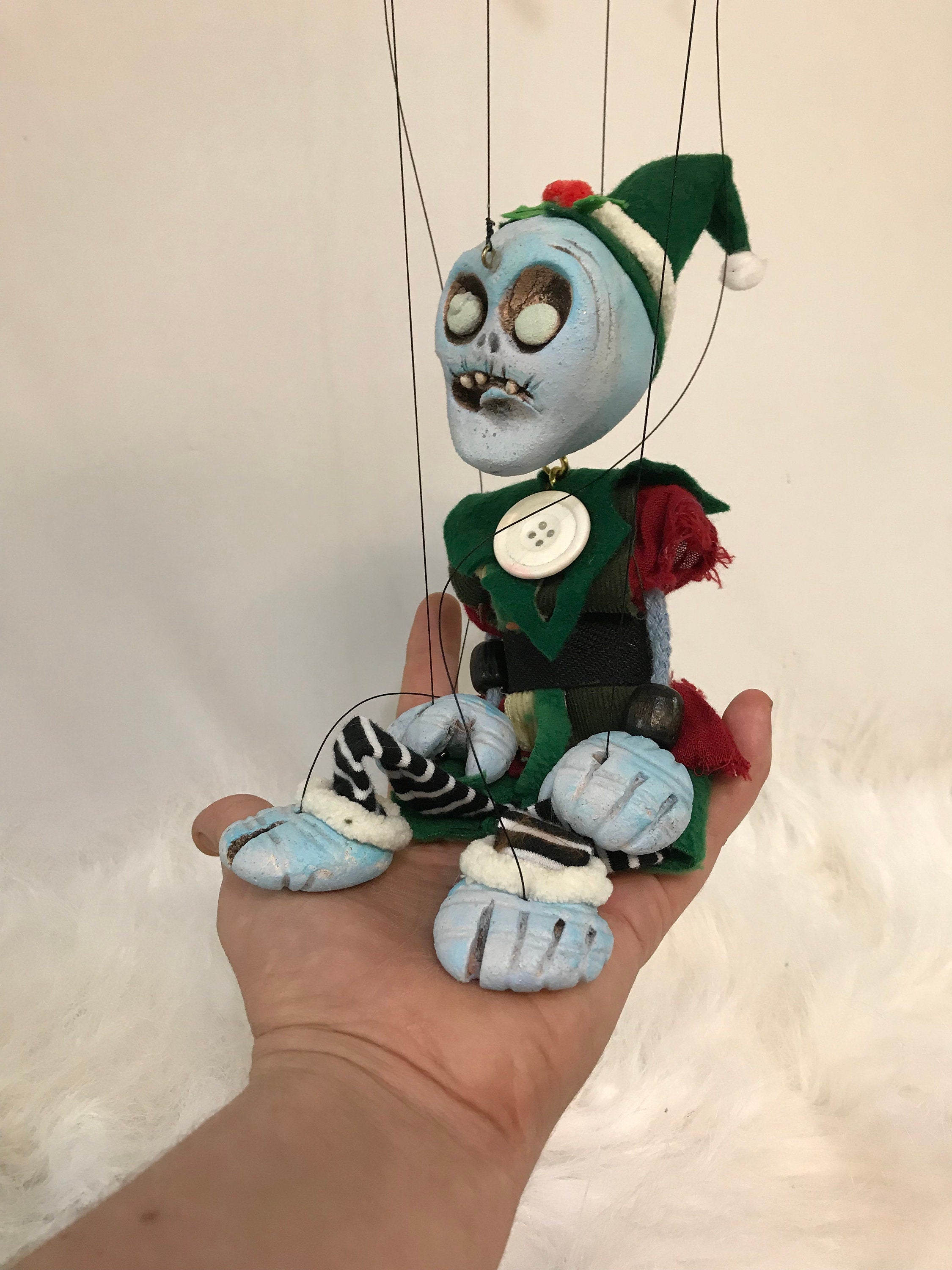 Santa’s Dead little helper Zombie Elf l Marionette