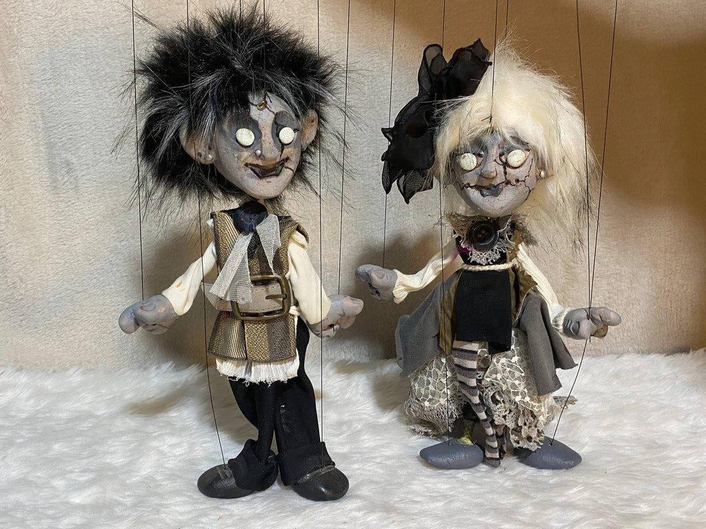 Undead Puppet The Stronjillies Undead Porcelain Doll Marionettes | Creepy Couple ...