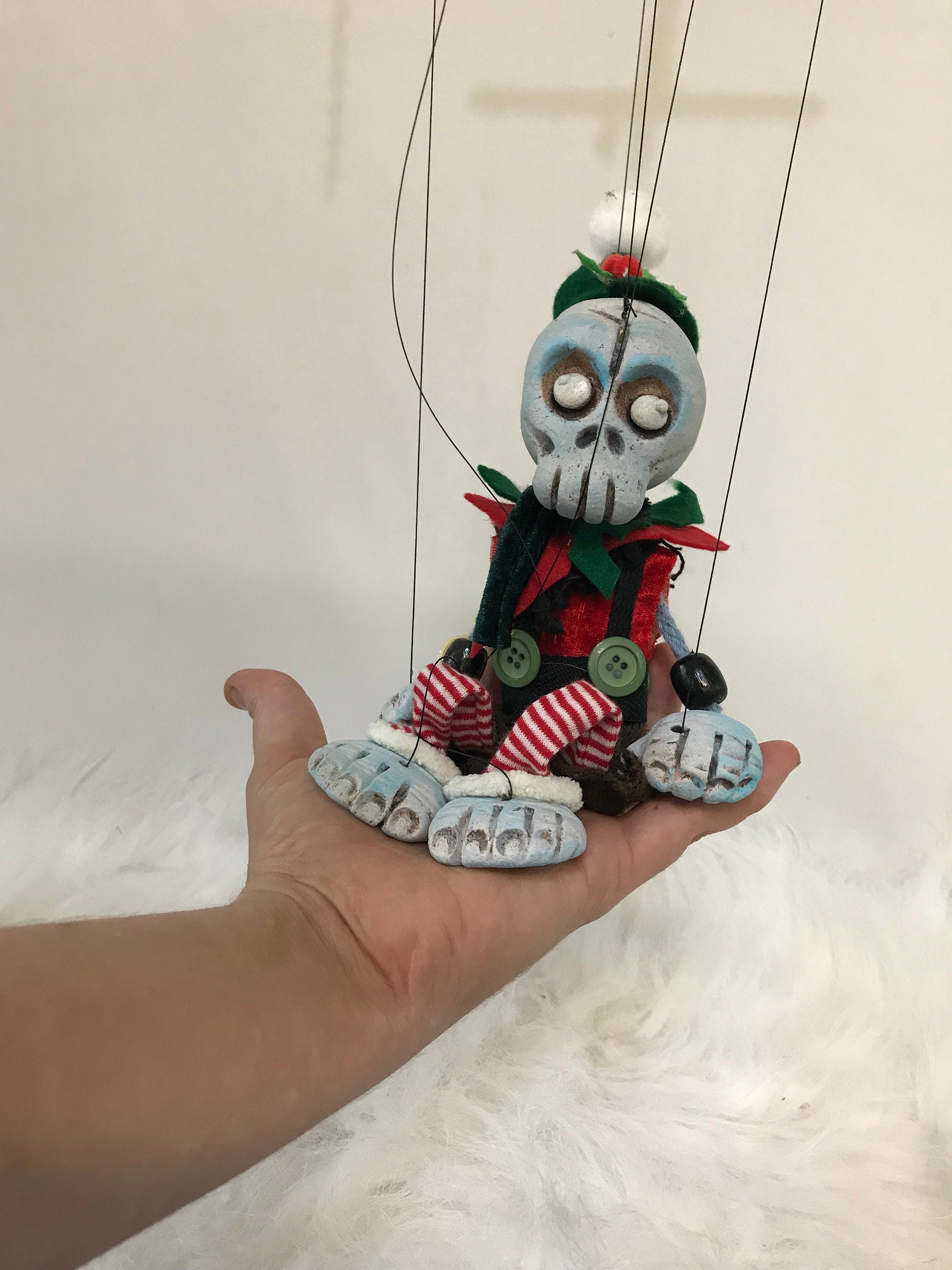 Santa’s Dead little helper Zombie Elf lll Marionette