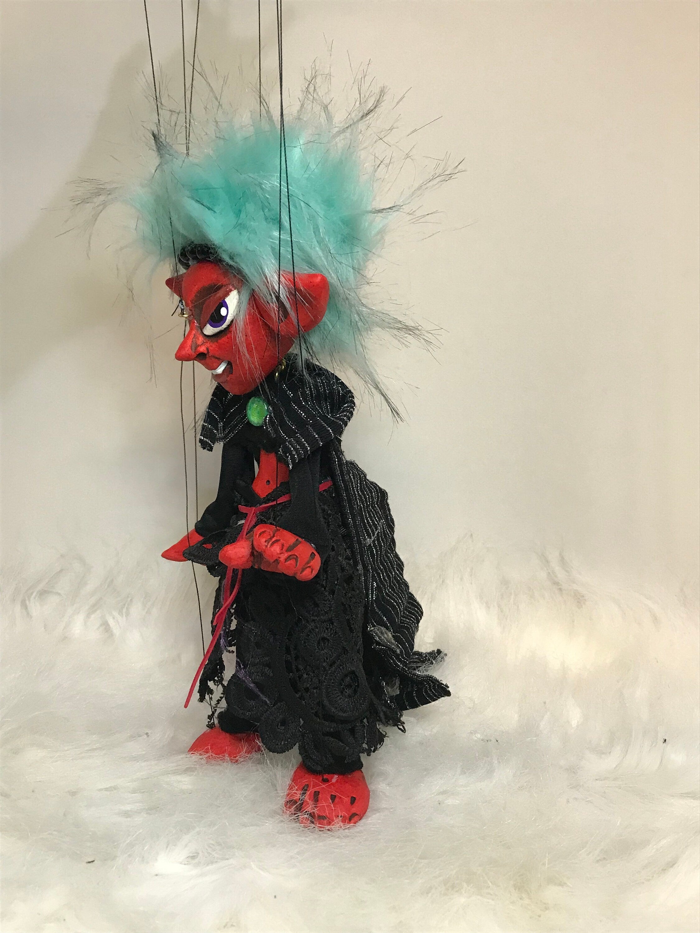 Vetiver: Fiery She-devil Marionette Puppet