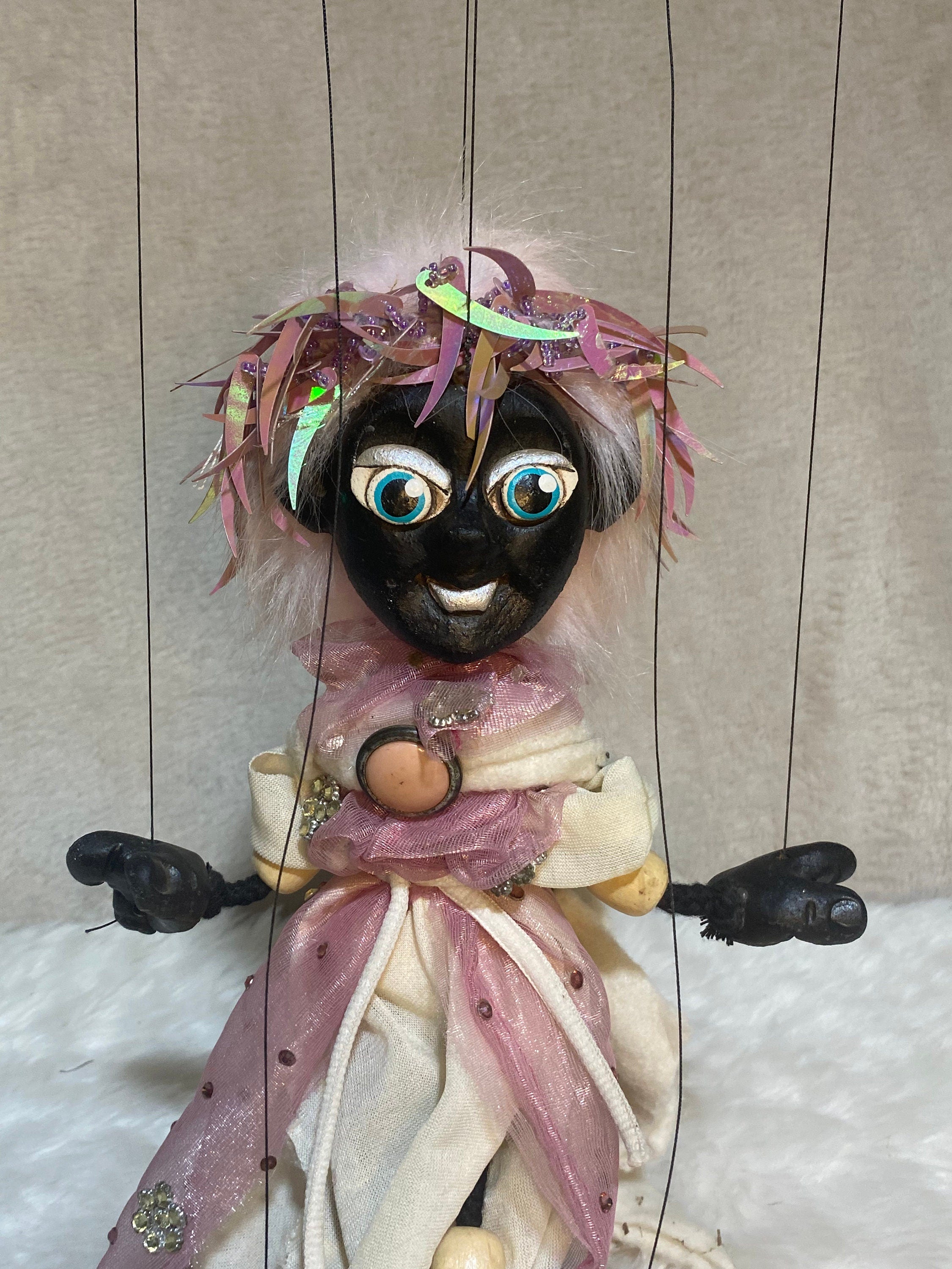Carnation Noir - Nubian Princess Marionette